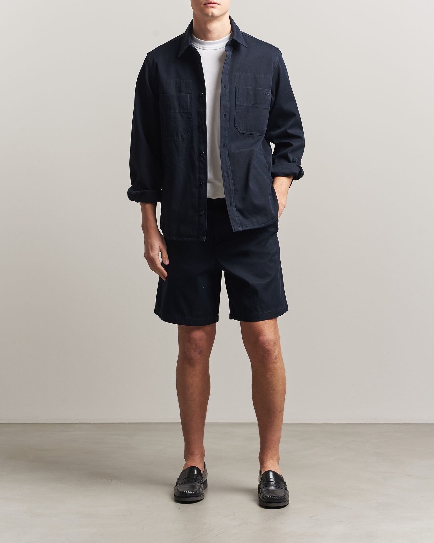 Herre | Shorts | A.P.C. | Otis Cotton Chino Shorts Dark Navy