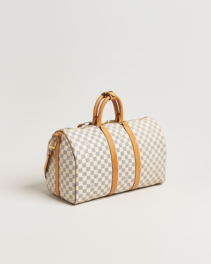 Herre | Pre-Owned & Vintage Bags | Louis Vuitton Pre-Owned | Keepall Bandouliére Damier Azur