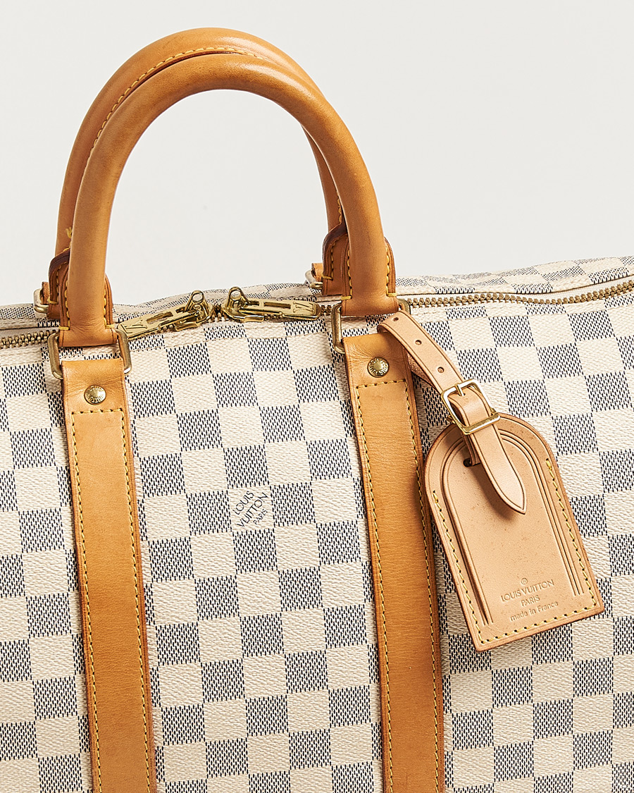 Herre | Pre-Owned & Vintage Bags | Louis Vuitton Pre-Owned | Keepall Bandouliére Damier Azur