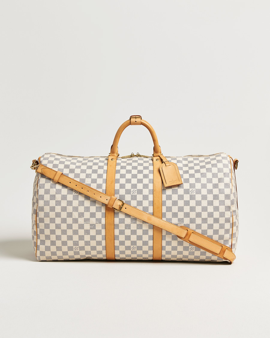 Herre | Pre-Owned & Vintage Bags | Louis Vuitton Pre-Owned | Keepall Bandouliére Damier Azur
