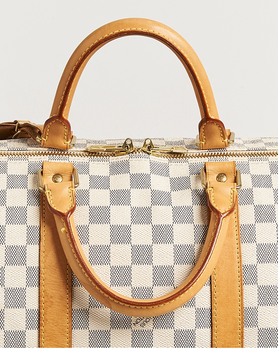 Herre | Pre-Owned & Vintage Bags | Louis Vuitton Pre-Owned | Keepall Bandouliére Damier Azur