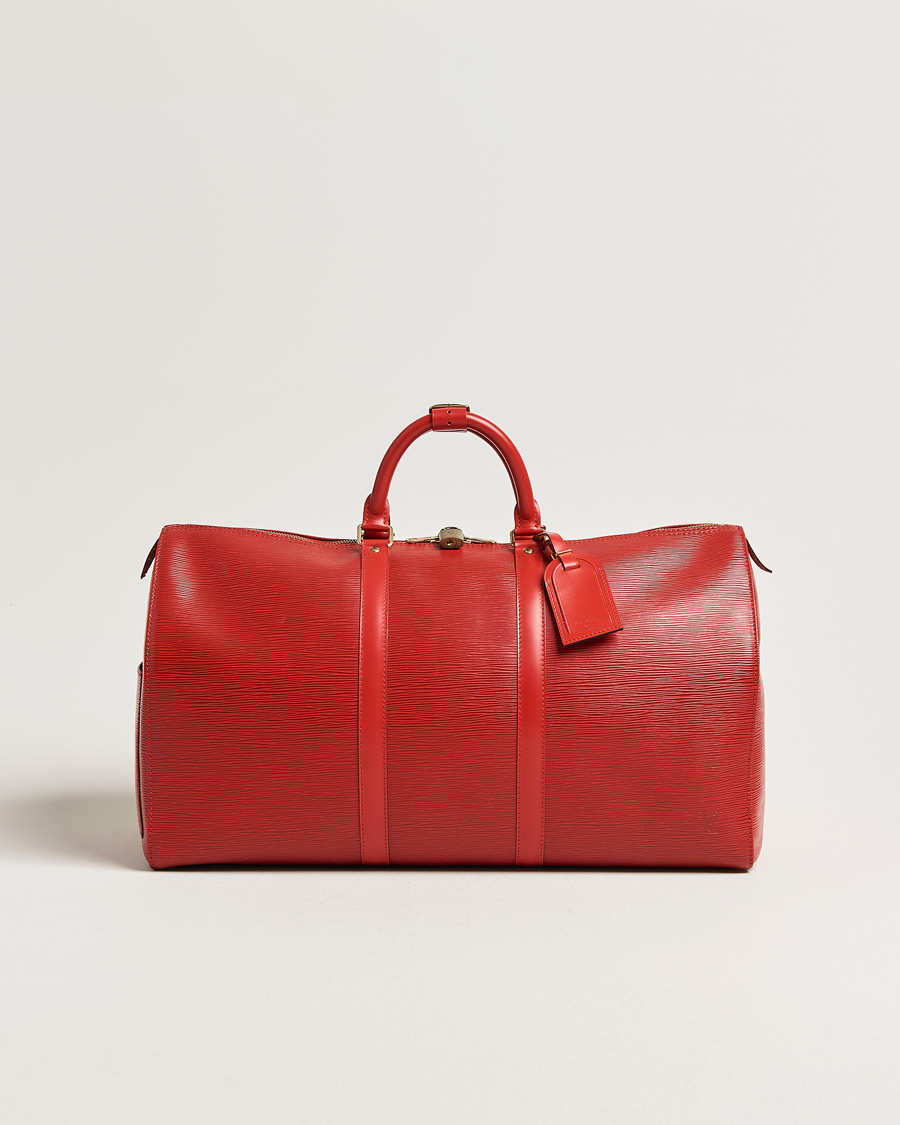 Herre | Pre-Owned & Vintage Bags | Louis Vuitton Pre-Owned | Keepall 50 Epi Leather Red