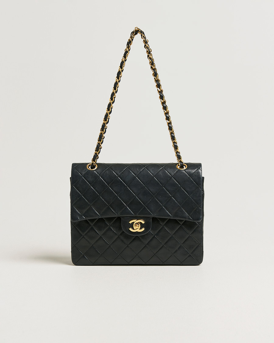 Herre | Pre-Owned & Vintage Bags | Chanel Pre-Owned | Single Flap Bag Lambskin Black