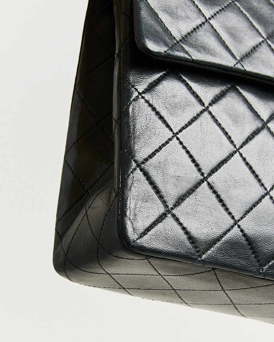 Herre | Pre-Owned & Vintage Bags | Chanel Pre-Owned | Single Flap Bag Lambskin Black