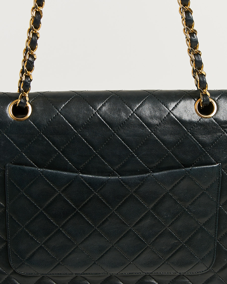 Herre | Pre-Owned & Vintage Bags | Chanel Pre-Owned | Single Flap Bag Lambskin Black
