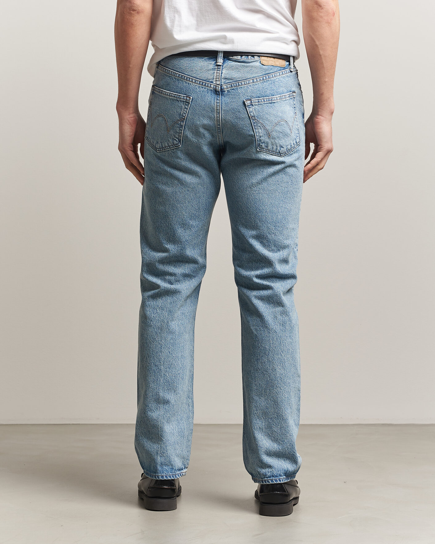 Herre | Jeans | EDWIN | Regular Straight Jeans Used Light Blue