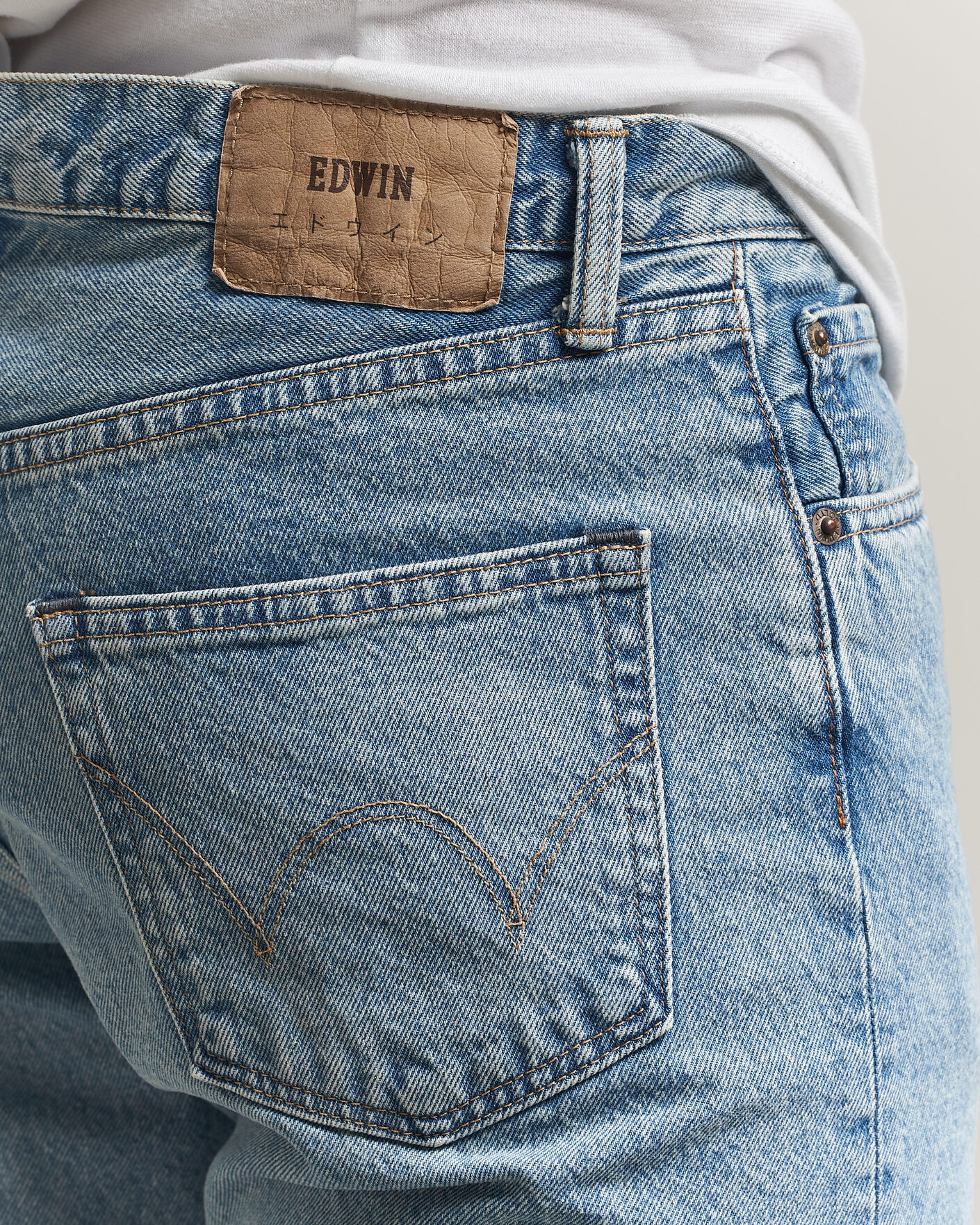 Herre | Jeans | EDWIN | Regular Straight Jeans Used Light Blue