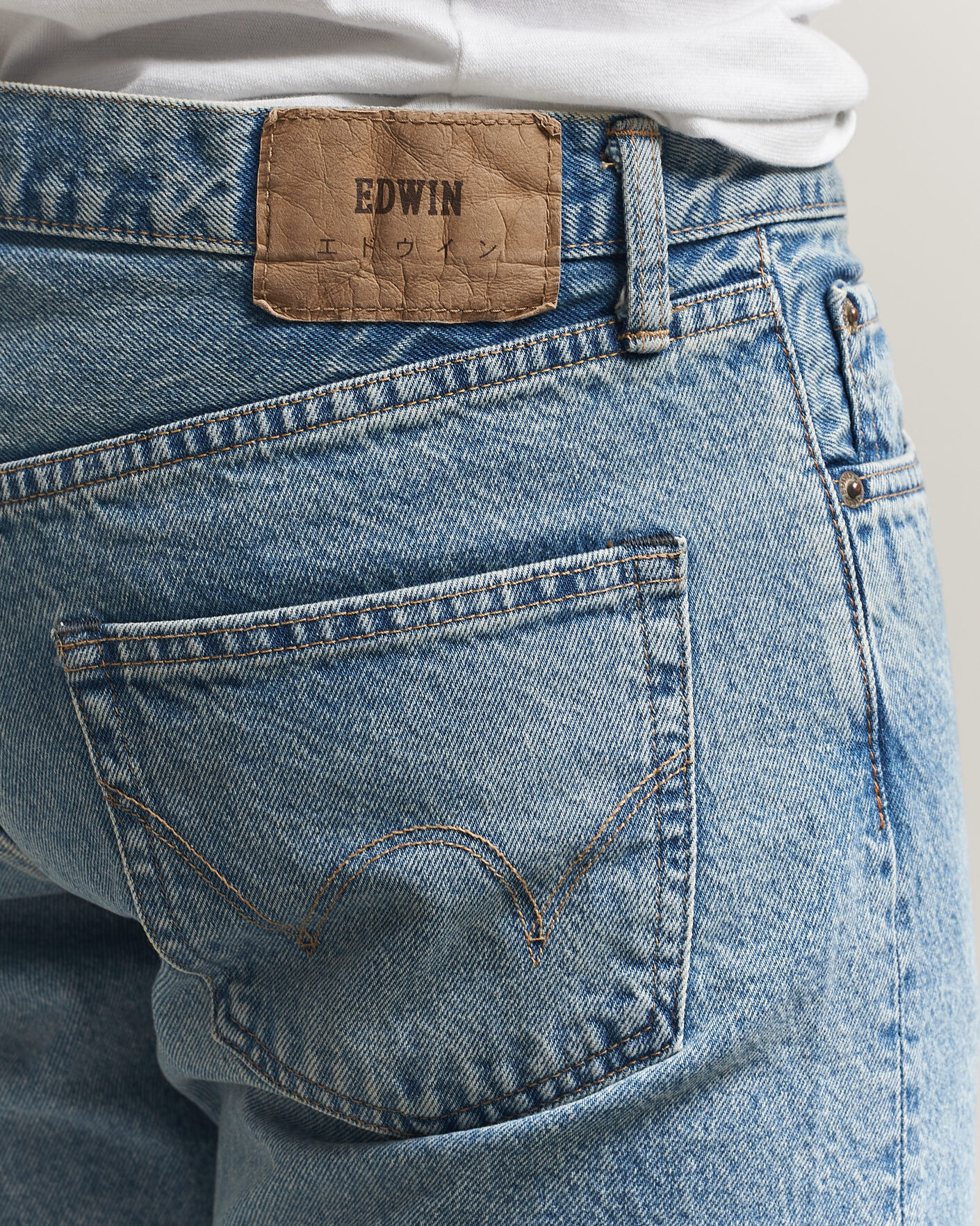 Herre | Bukser | EDWIN | Regular Tapered Jeans Used Light Blue
