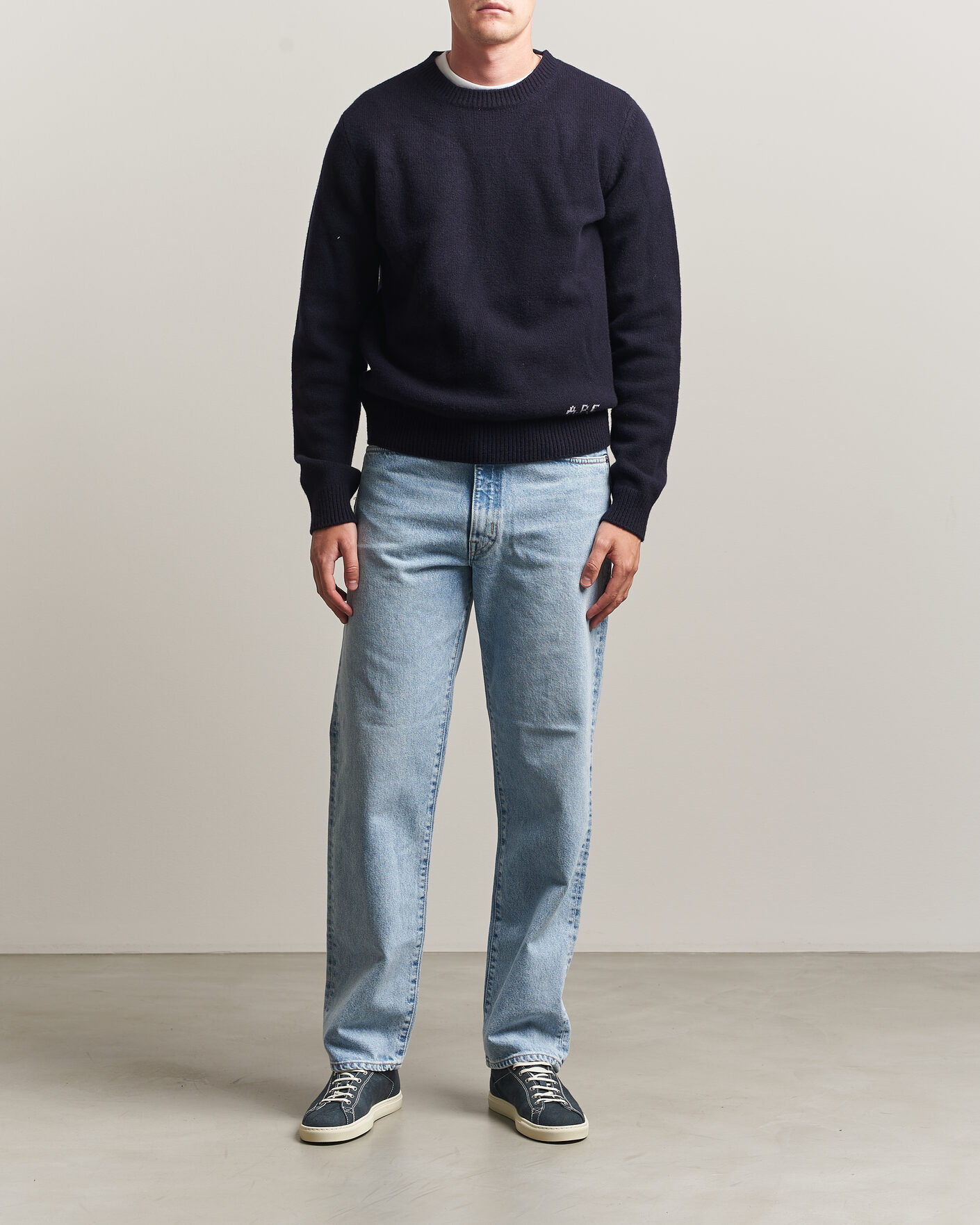 Herre | Jeans | EDWIN | Loose Straight Jeans Used Light Blue