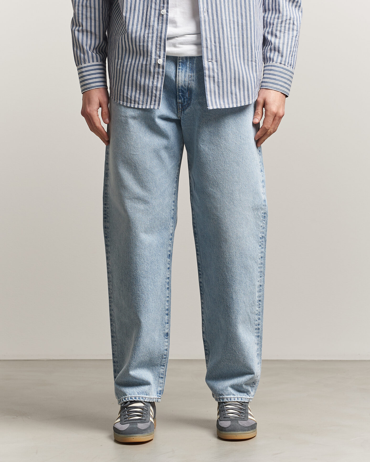 Herre | Jeans | EDWIN | Loose Straight Jeans Used Light Blue