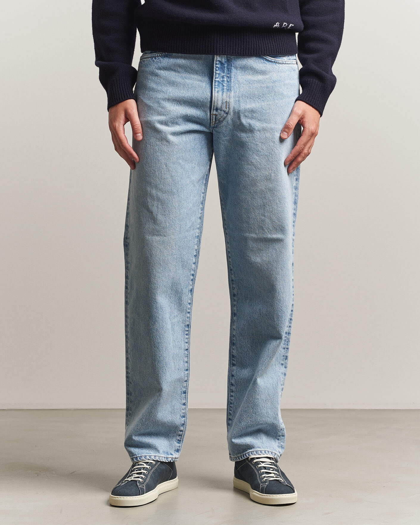 Herre | Jeans | EDWIN | Loose Straight Jeans Used Light Blue