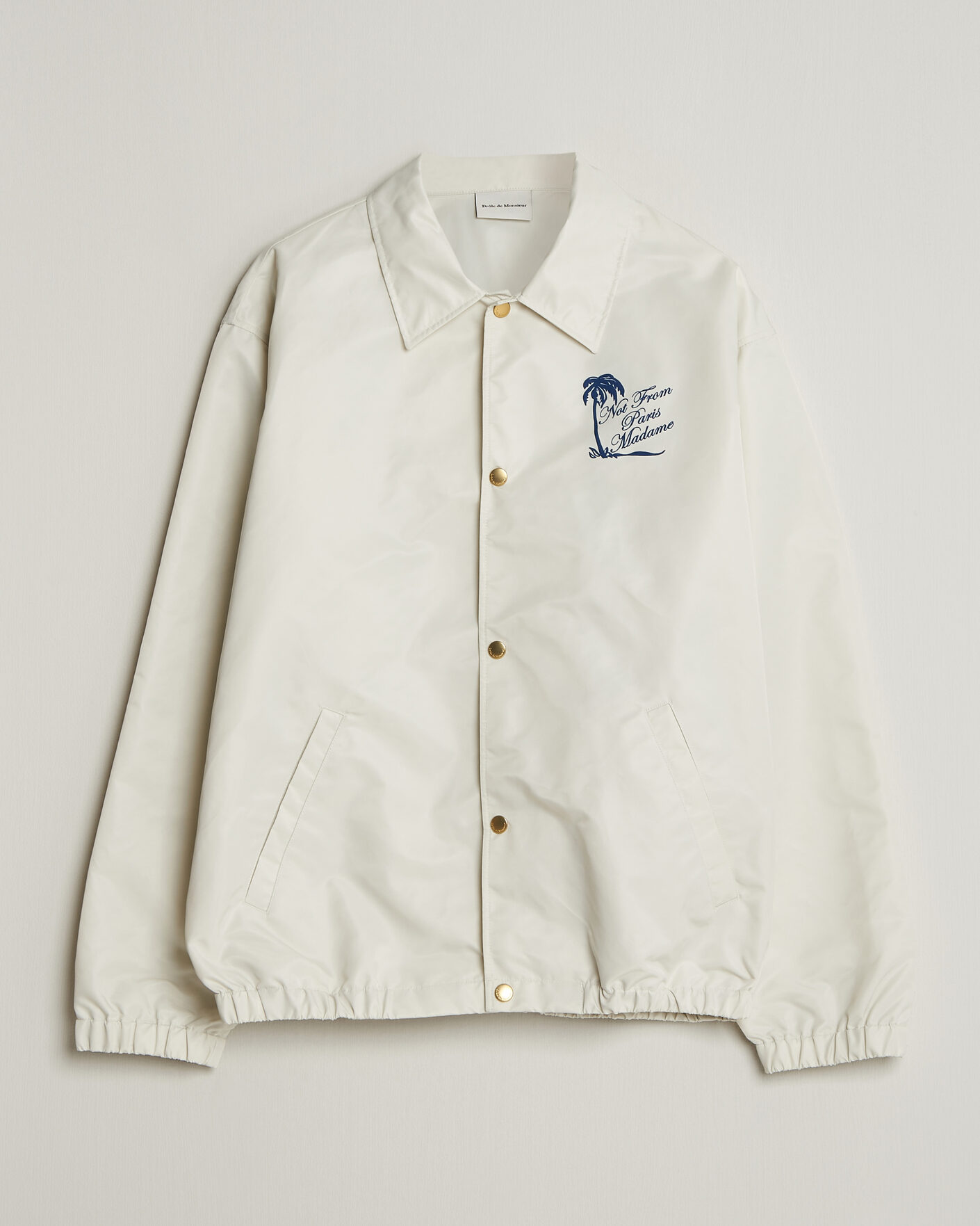 Herre | Jakker | Drôle de Monsieur | Palmier Slogan Coach Jacket Off White