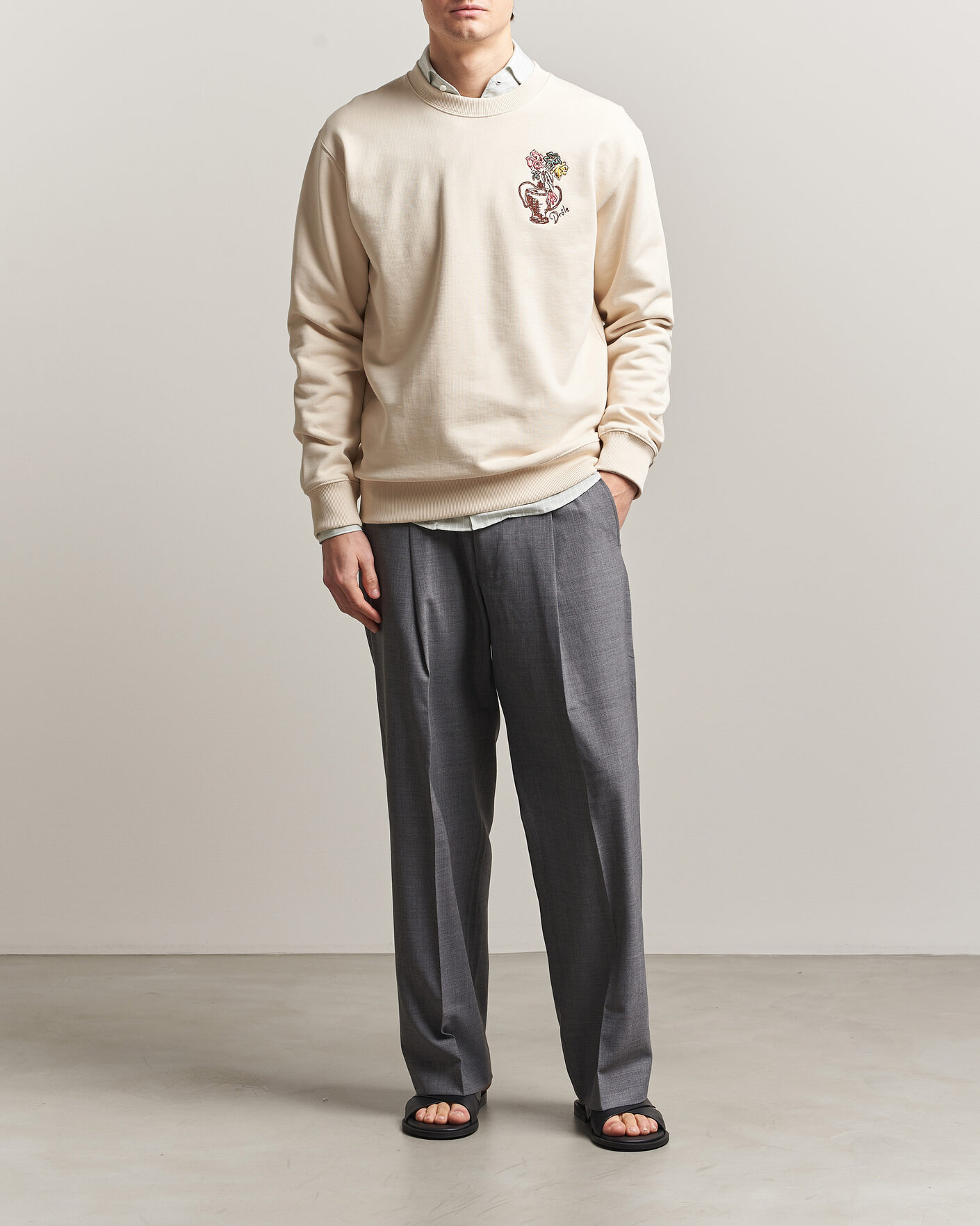 Herre | Trøjer | Drôle de Monsieur | Vase Havana Sweatshirt Sand