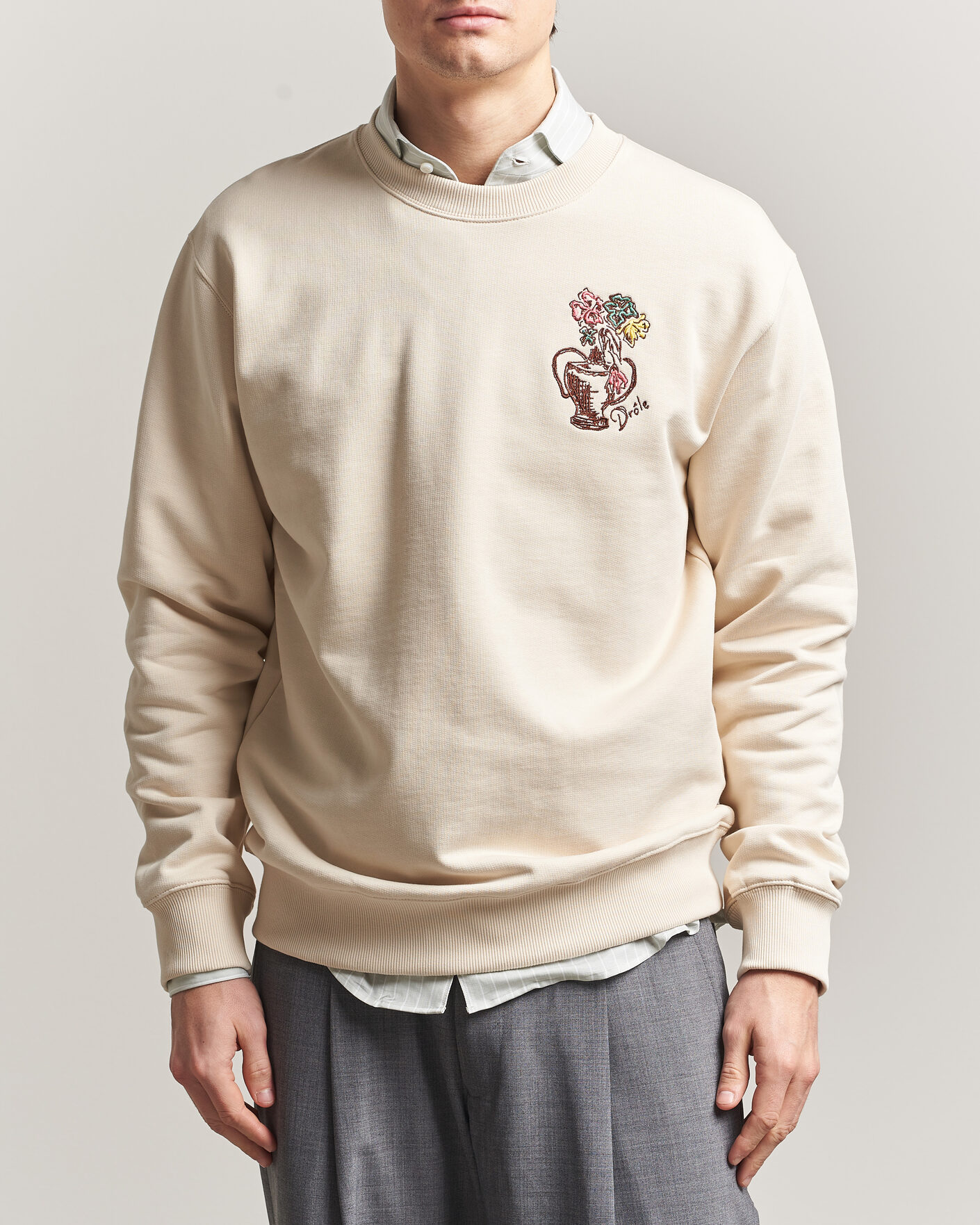 Herre | Trøjer | Drôle de Monsieur | Vase Havana Sweatshirt Sand