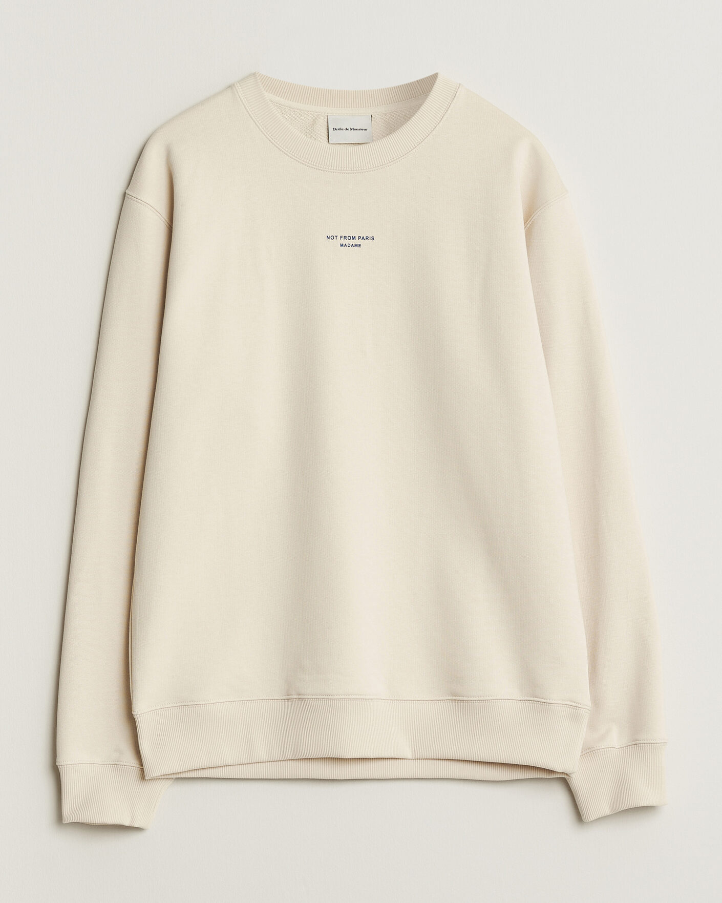 Herre | Trøjer | Drôle de Monsieur | Classic Slogan Sweatshirt Sand