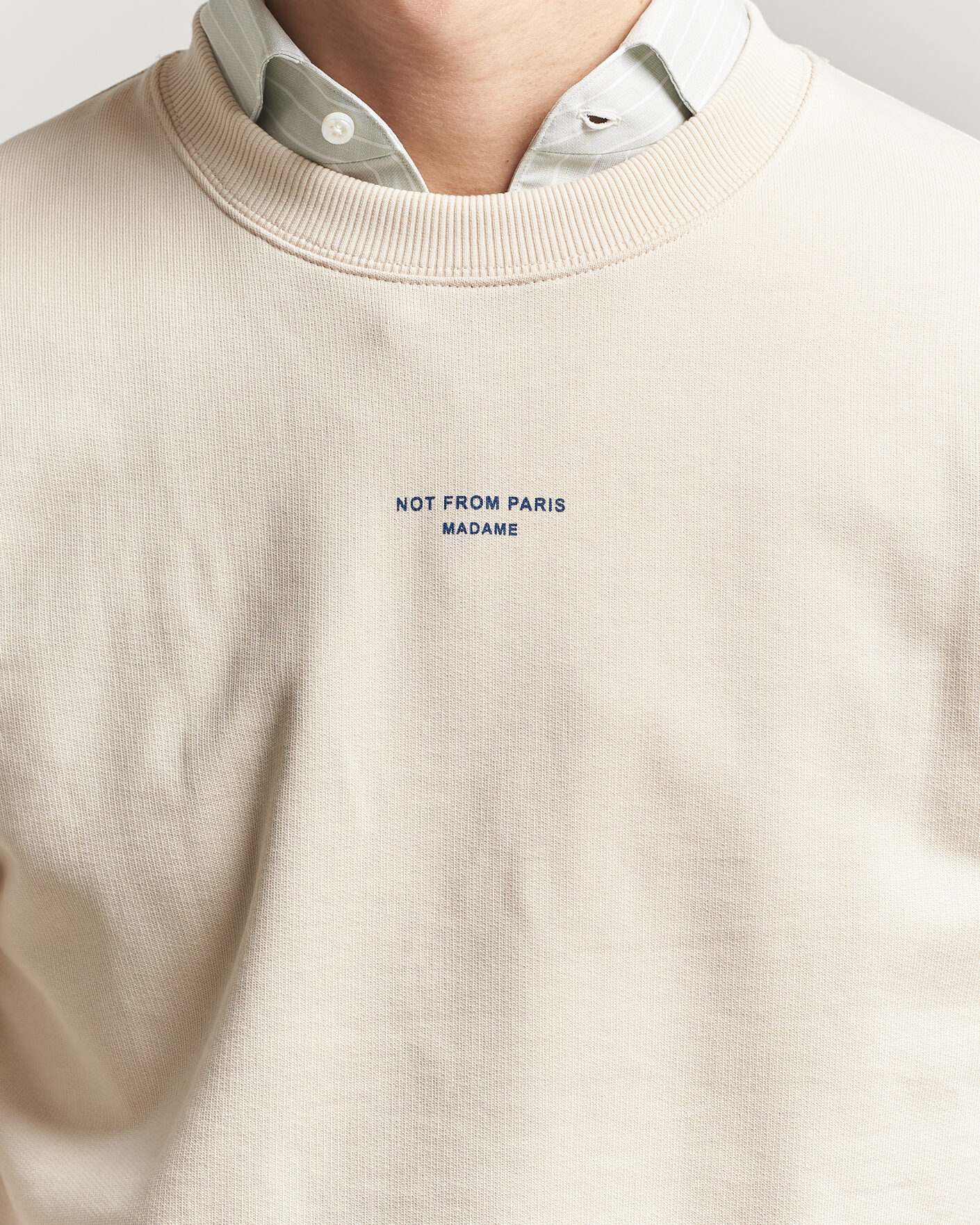Herre | Trøjer | Drôle de Monsieur | Classic Slogan Sweatshirt Sand