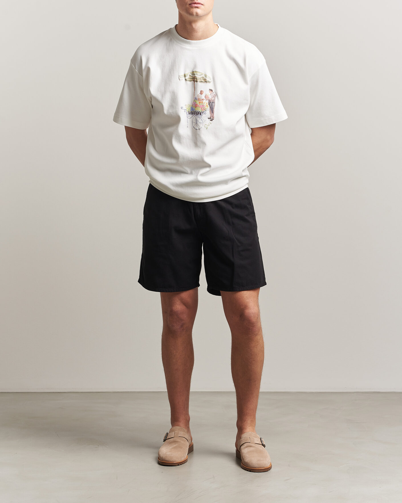 Herre | T-Shirts | Drôle de Monsieur | Fleuriste T-Shirt Off White