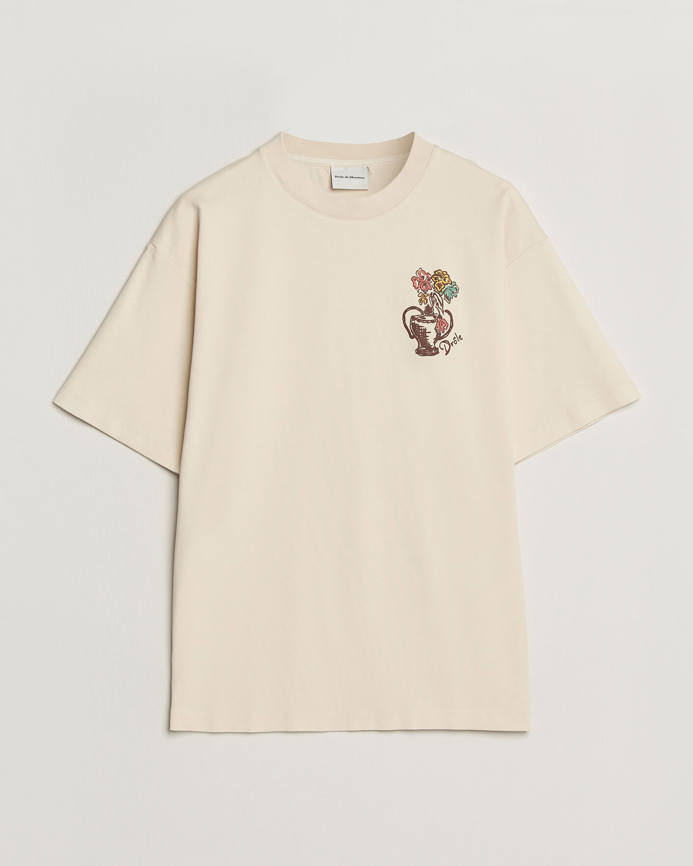 Herre | T-Shirts | Drôle de Monsieur | Vase Havana T-Shirt Sand