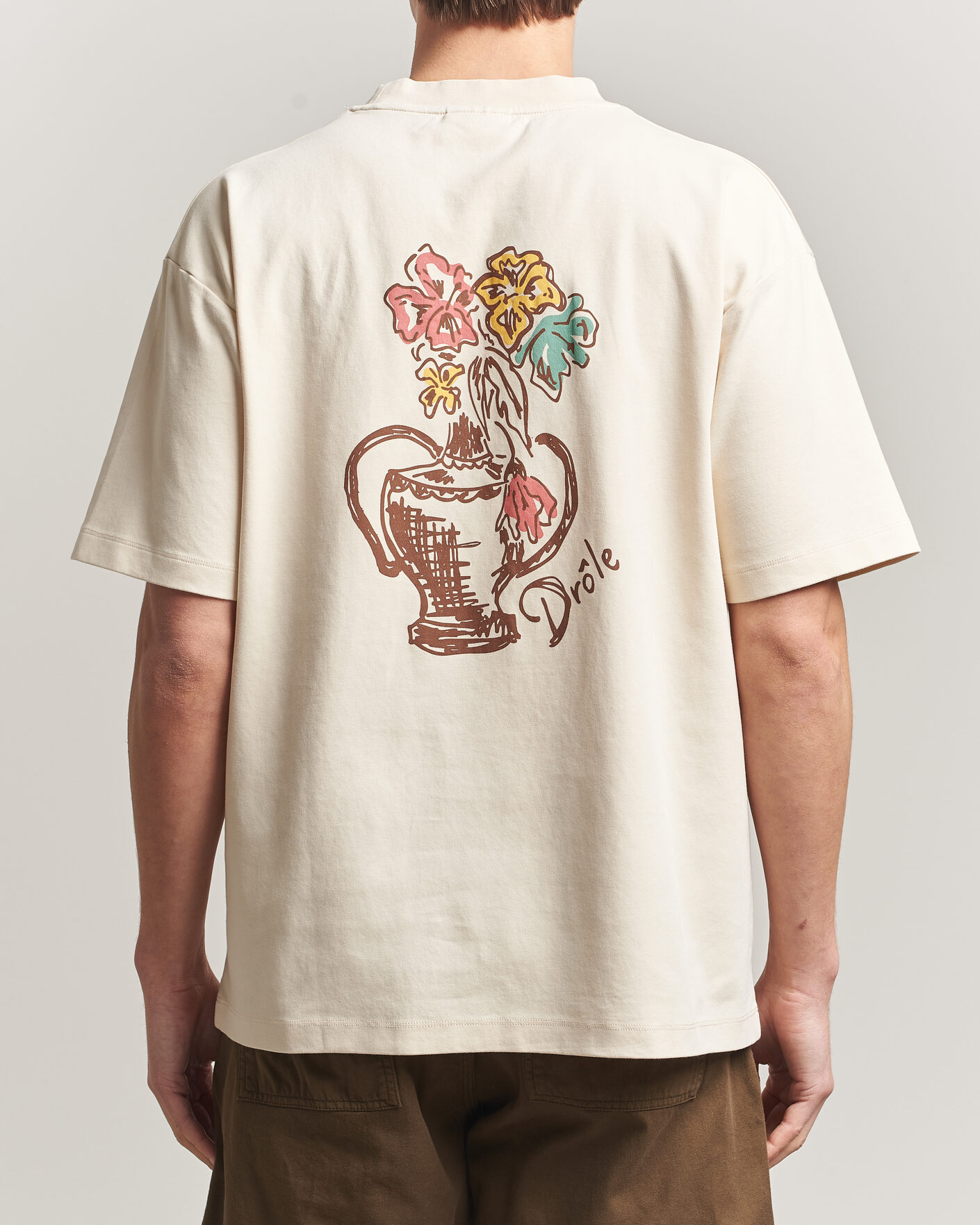 Herre | T-Shirts | Drôle de Monsieur | Vase Havana T-Shirt Sand