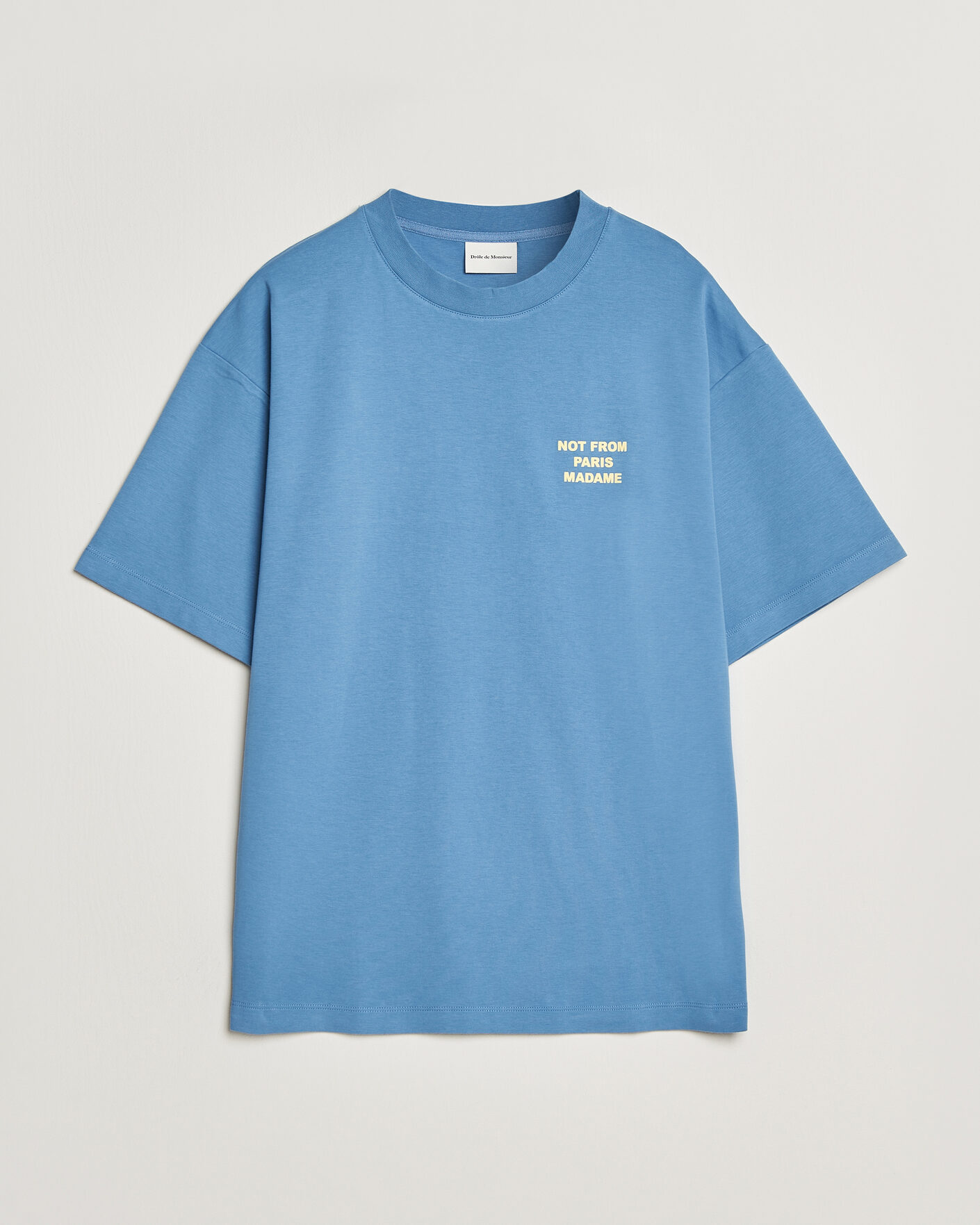 Herre | T-Shirts | Drôle de Monsieur | Slogan T-Shirt Atlantic Blue