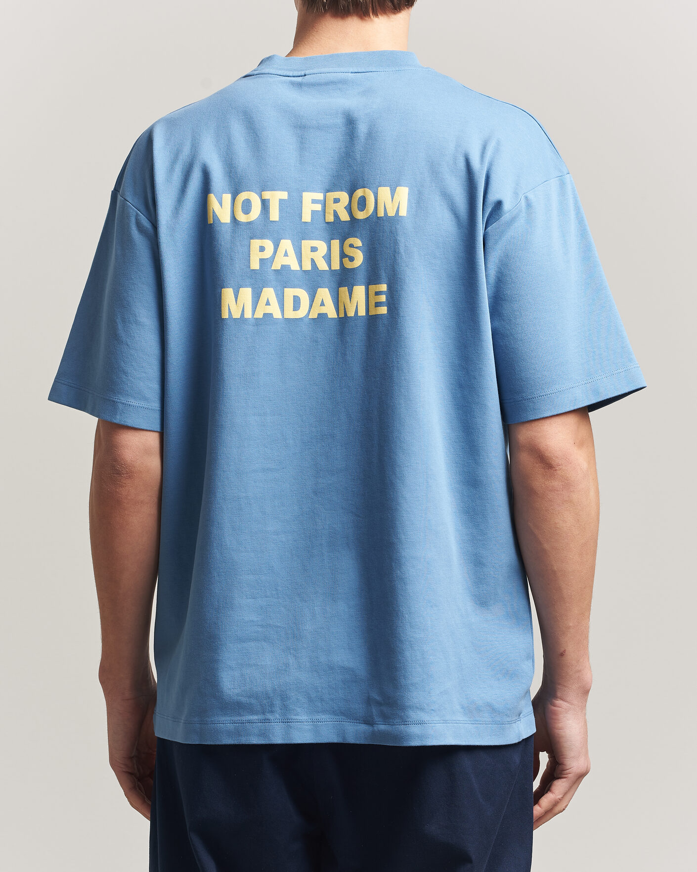 Herre | T-Shirts | Drôle de Monsieur | Slogan T-Shirt Atlantic Blue
