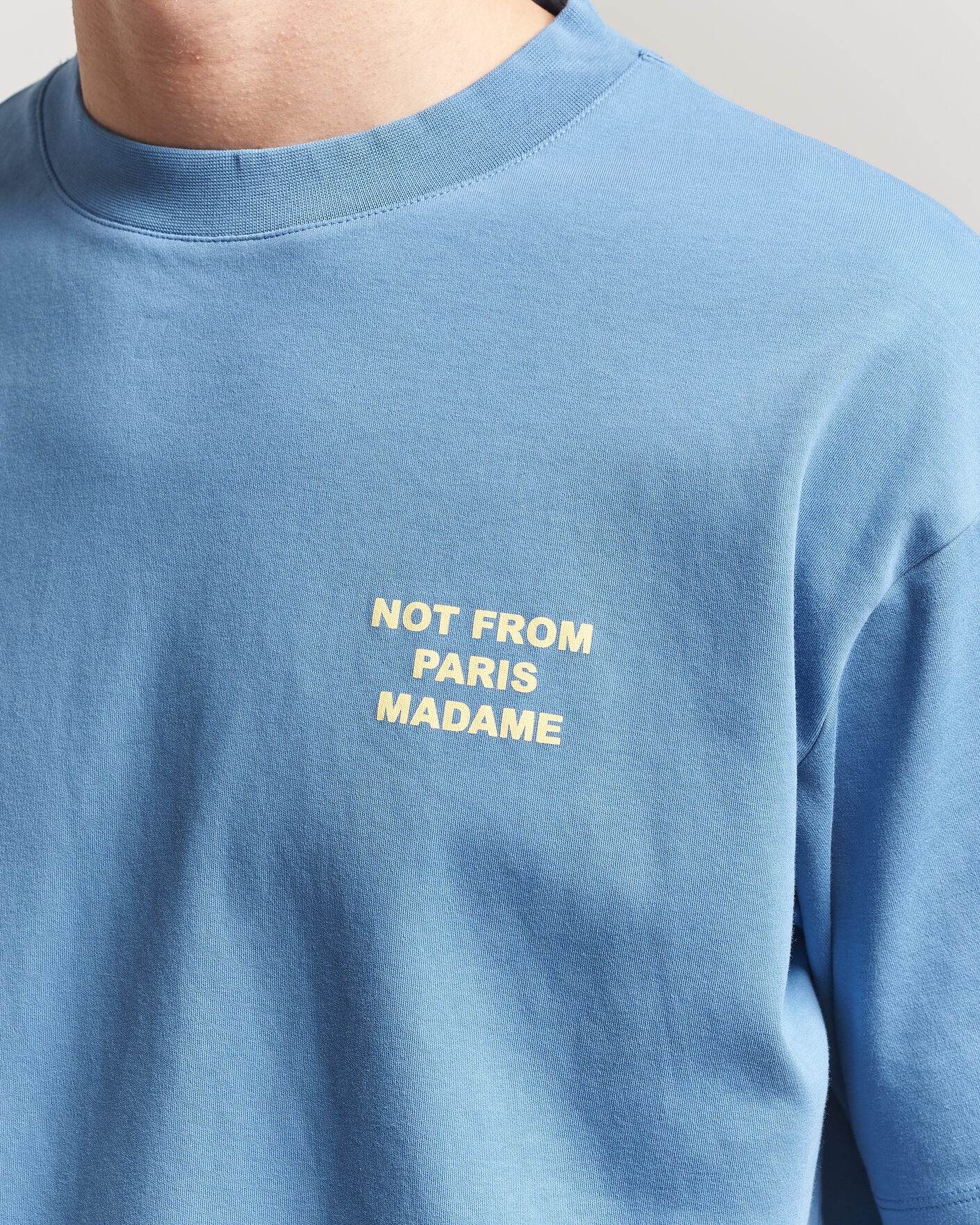 Herre | T-Shirts | Drôle de Monsieur | Slogan T-Shirt Atlantic Blue