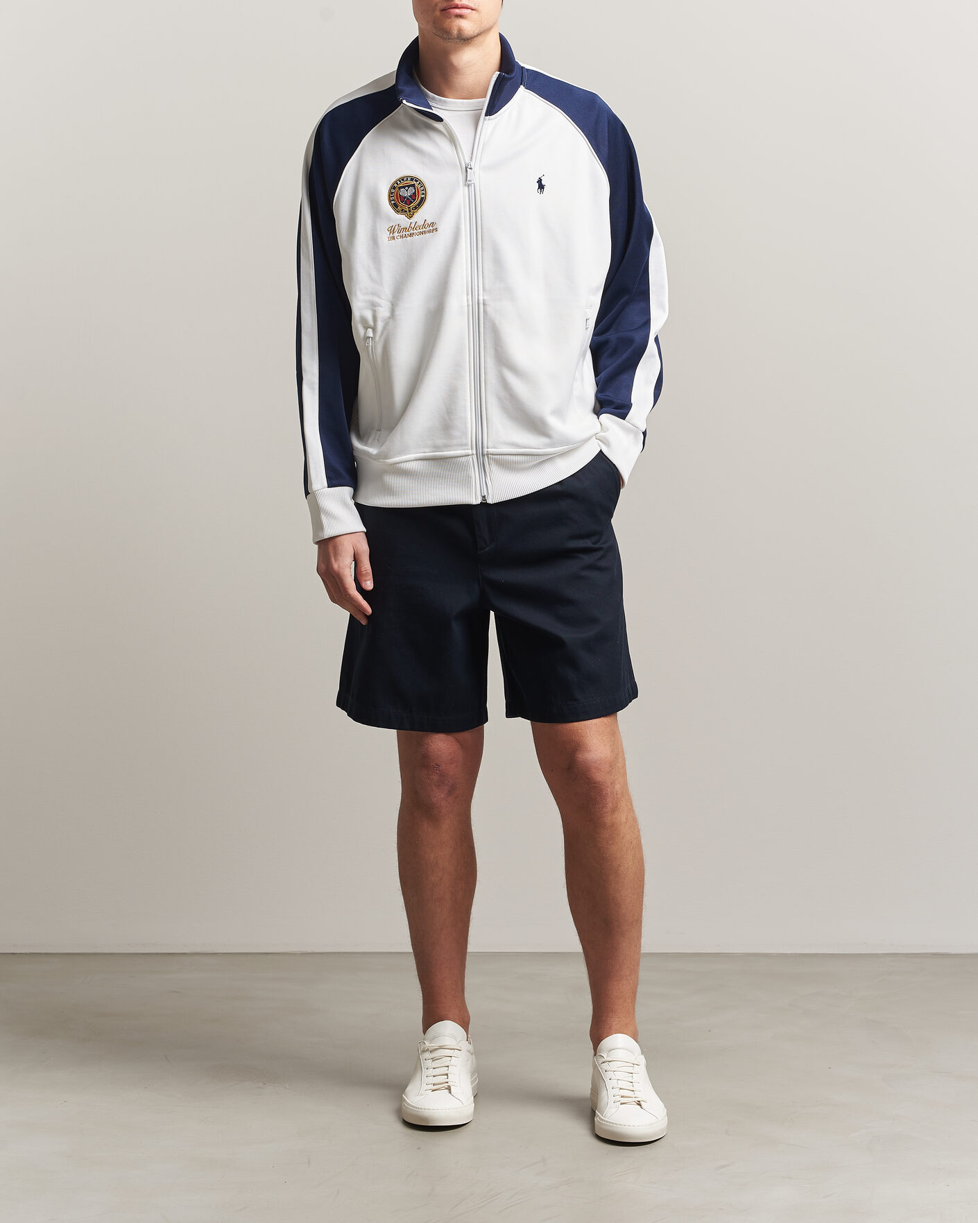 Herre | Trøjer | Polo Ralph Lauren | Full Zip Pullover Ceramic White