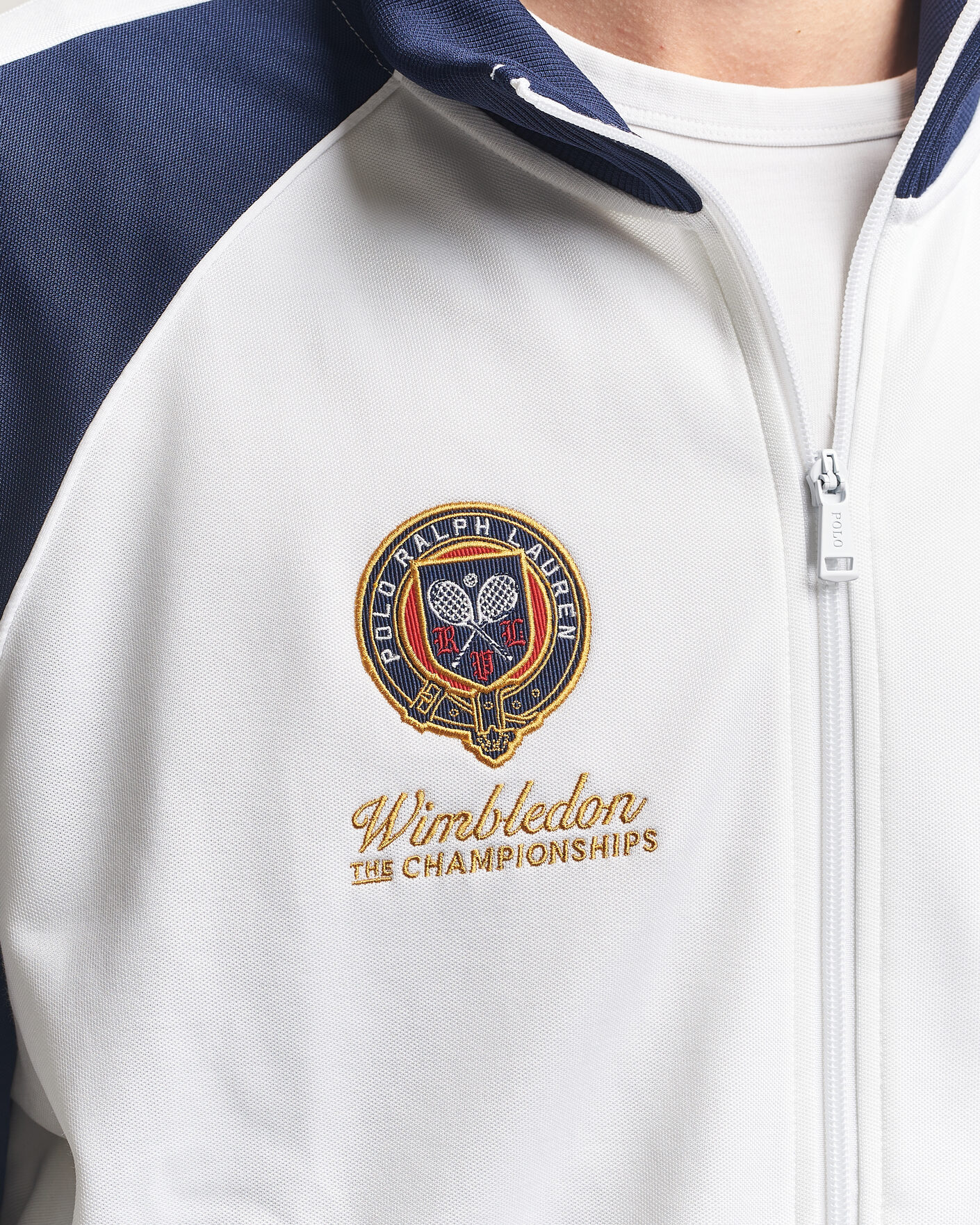 Herre | Trøjer | Polo Ralph Lauren | Full Zip Pullover Ceramic White