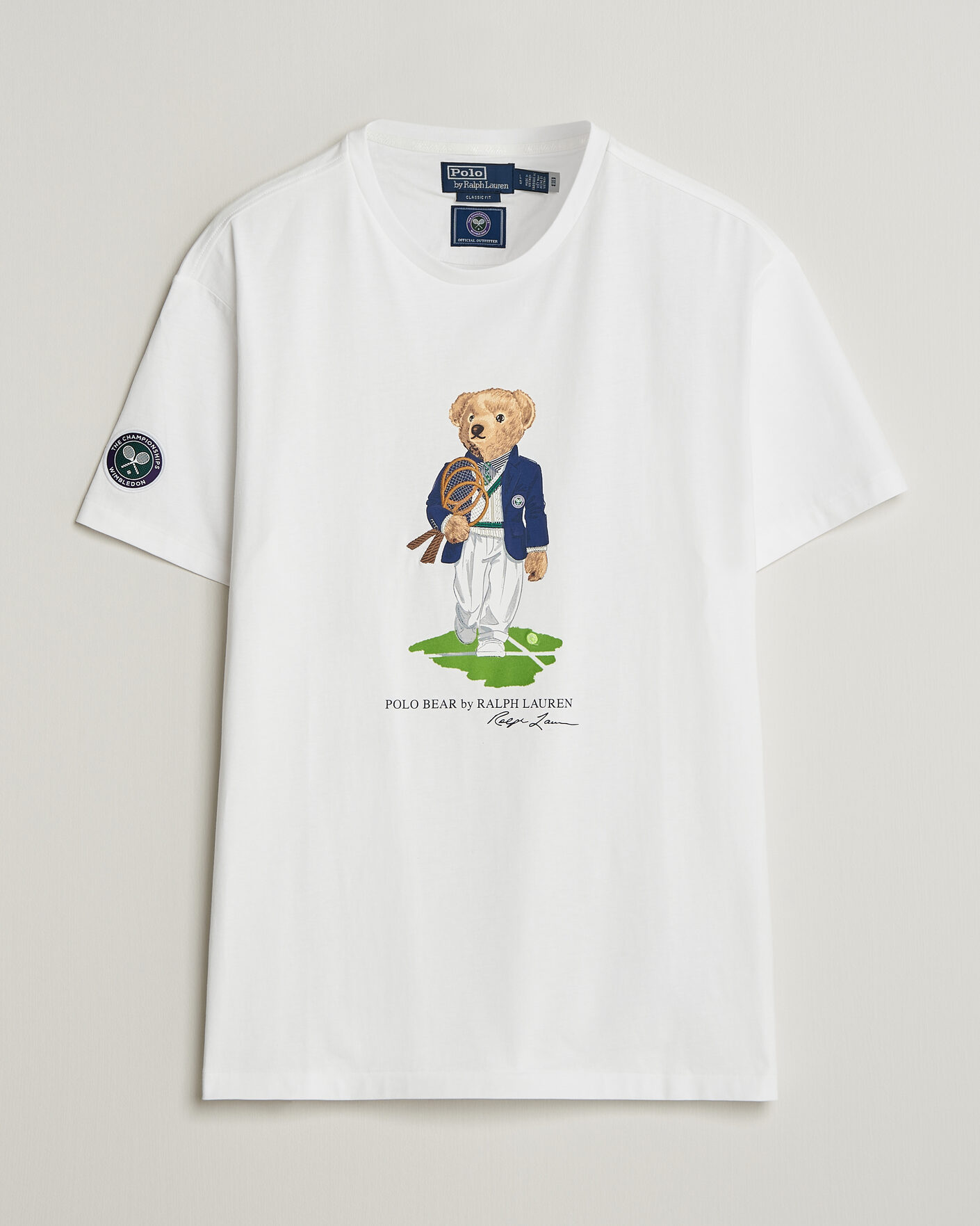 Herre | T-Shirts | Polo Ralph Lauren | Wimbledon Bear Tee White
