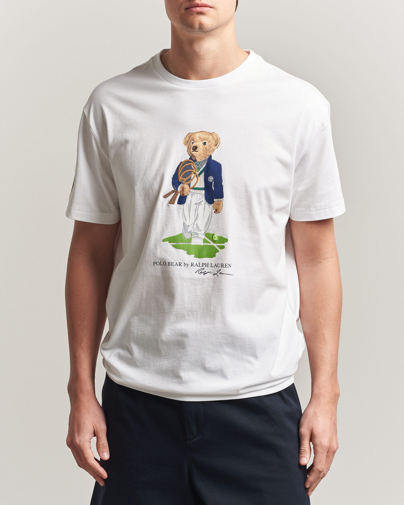 Herre | T-Shirts | Polo Ralph Lauren | Wimbledon Bear Tee White