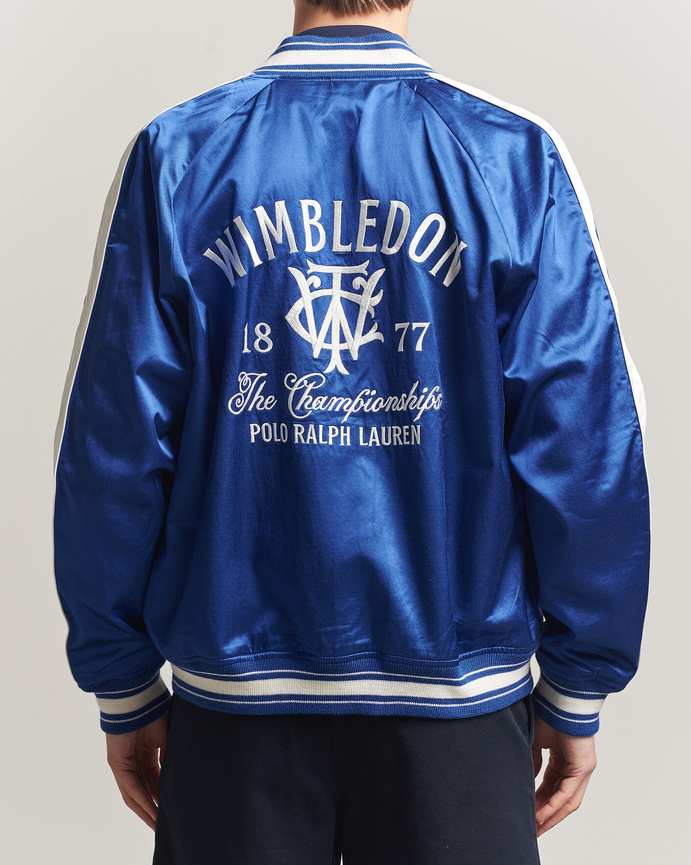 Herre | Jakker | Polo Ralph Lauren | Championship Bomber Jacket Graphic Royal/White
