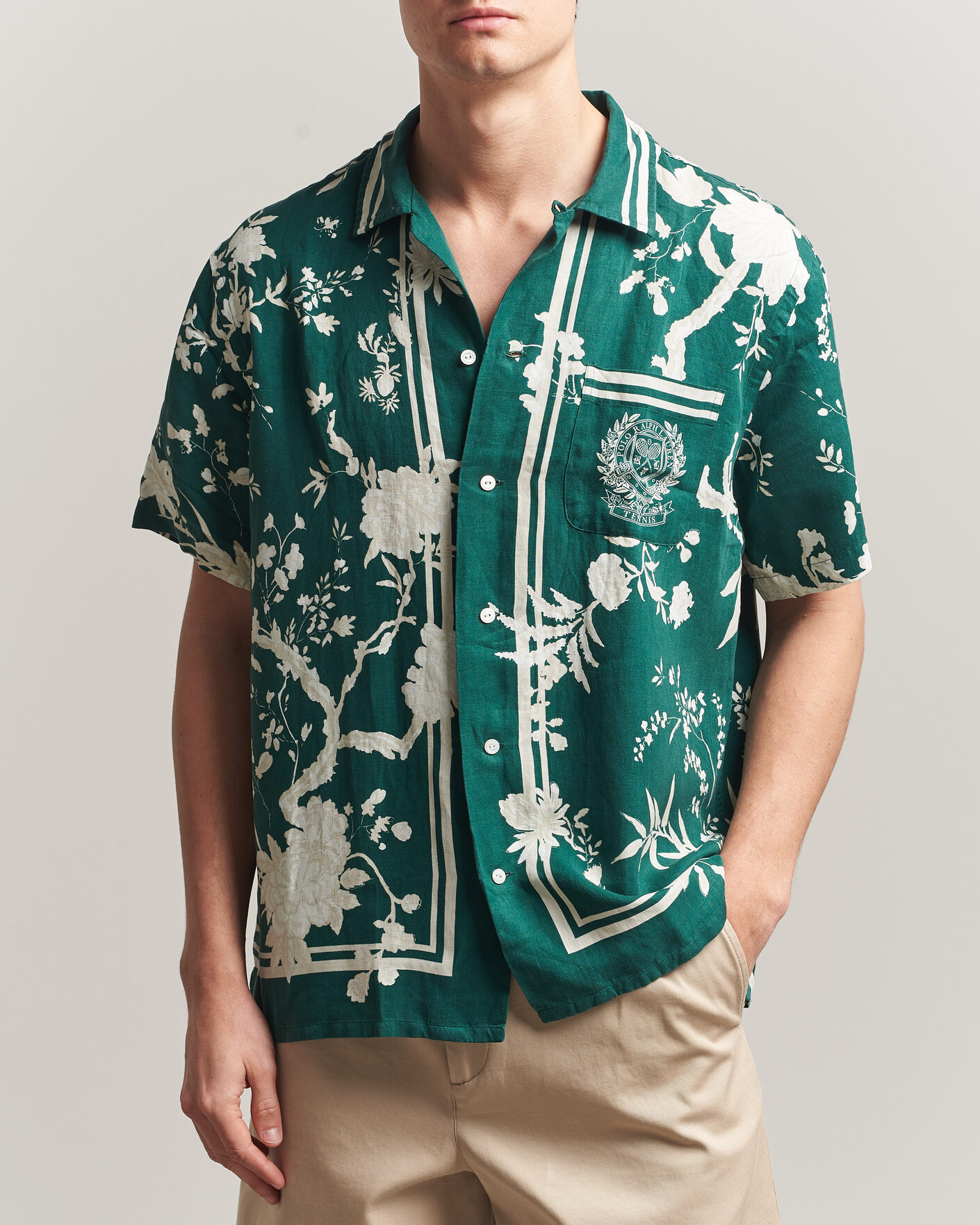 Herre | Skjorter | Polo Ralph Lauren | Printed Short Sleeve Shirt Championship Floral