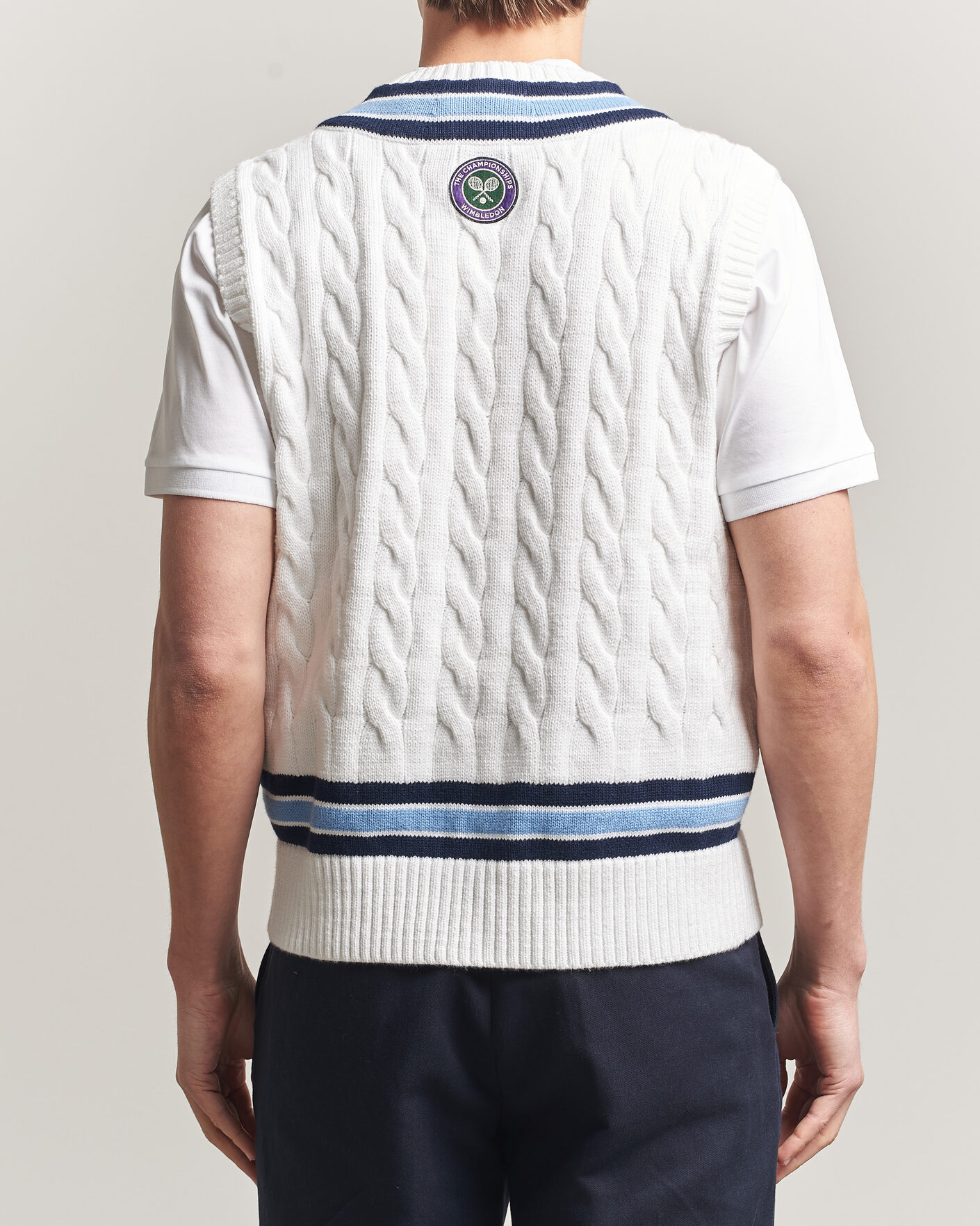 Herre | Trøjer | Polo Ralph Lauren | Cotton Cable Vest Cream Combo