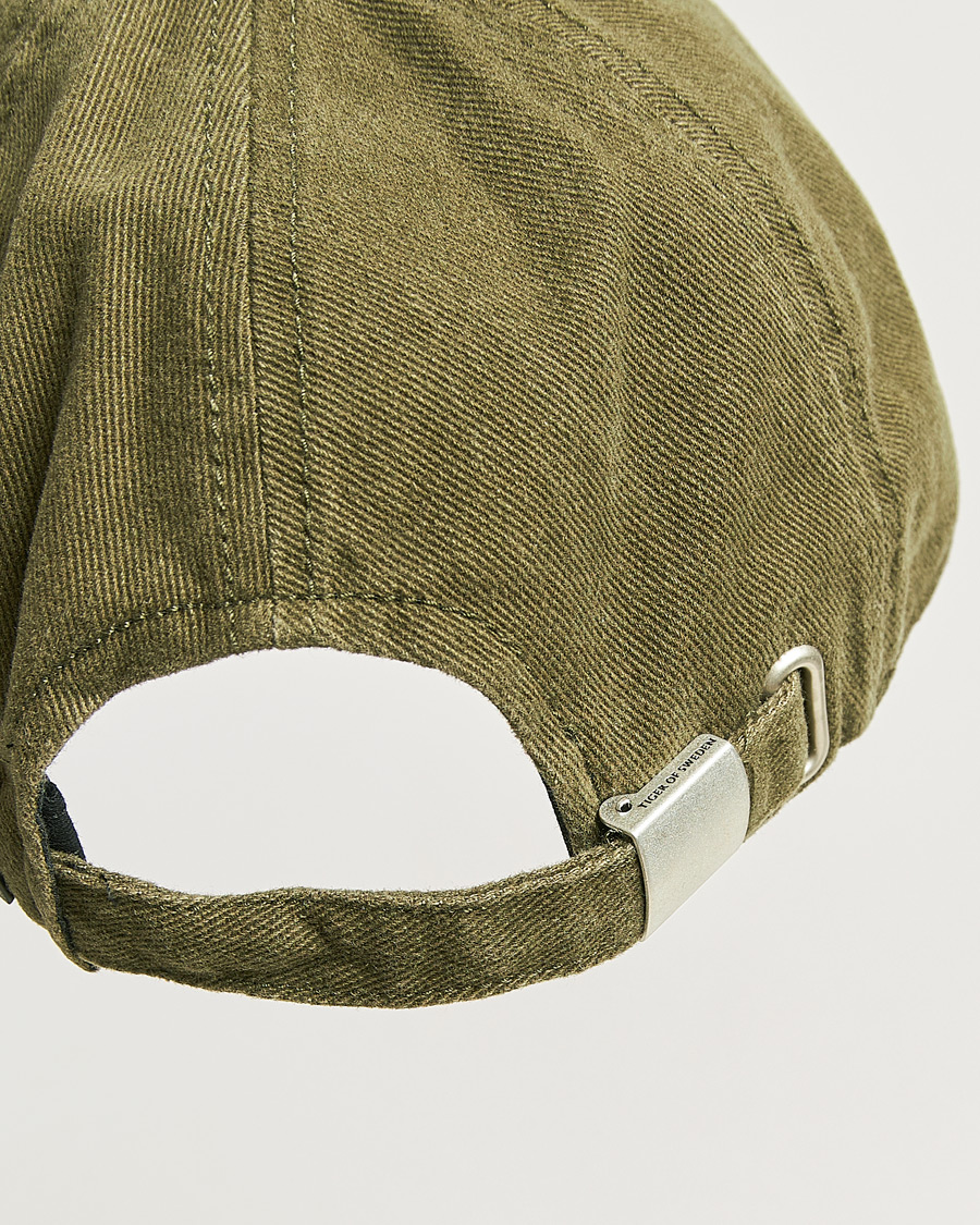Herre | Hatte & kasketter | Tiger of Sweden | Hent Washed Cap Kalamata Green
