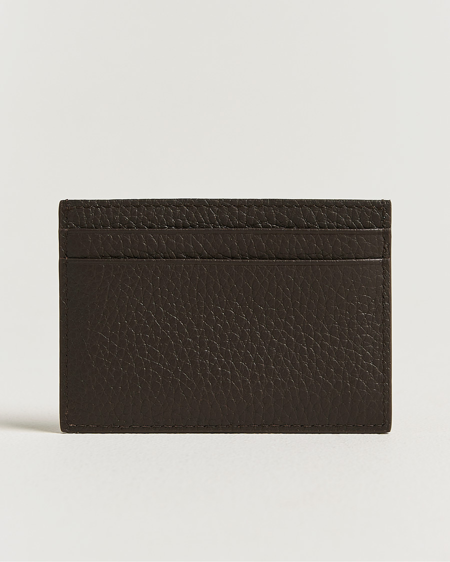 Herre | Punge | Tiger of Sweden | Wharf Leather Card Holder Dark Brown