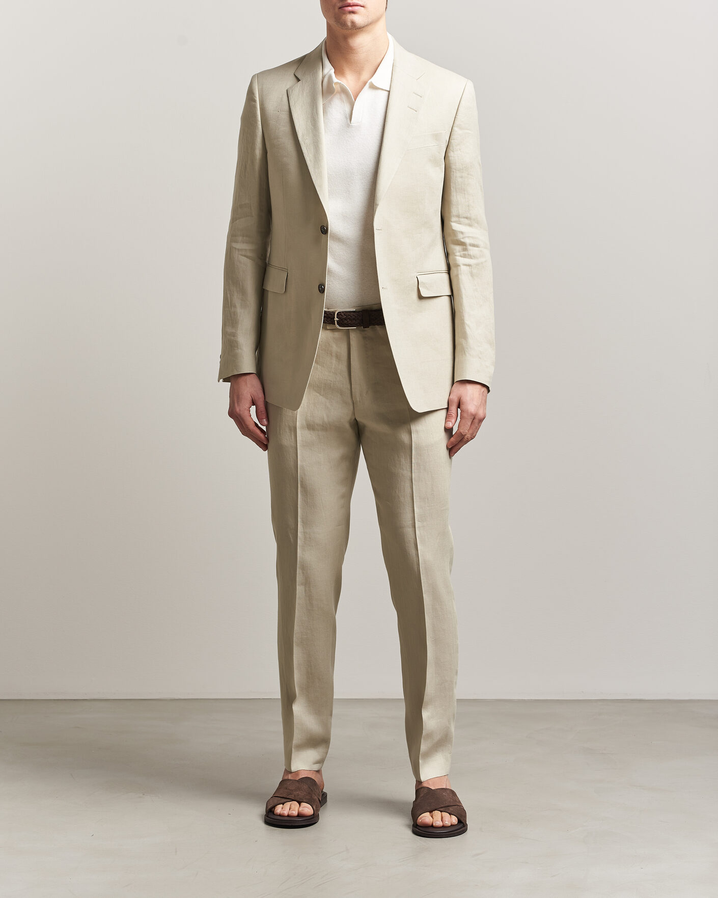 Herre | Blazere & jakker | Tiger of Sweden | Justin Linen Suit Blazer Cream Sand