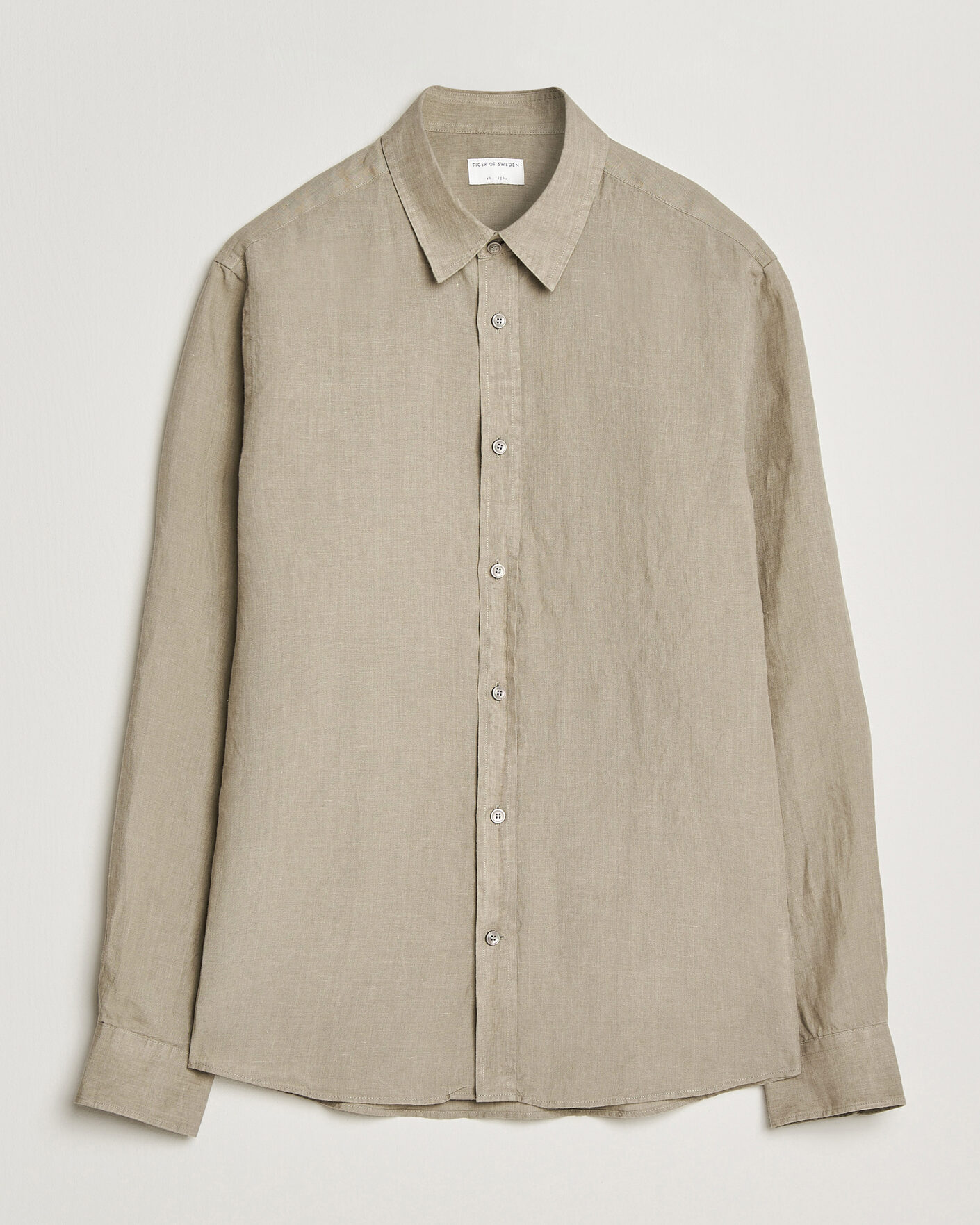 Herre | Skjorter | Tiger of Sweden | Spenser Linen Shirt Mole