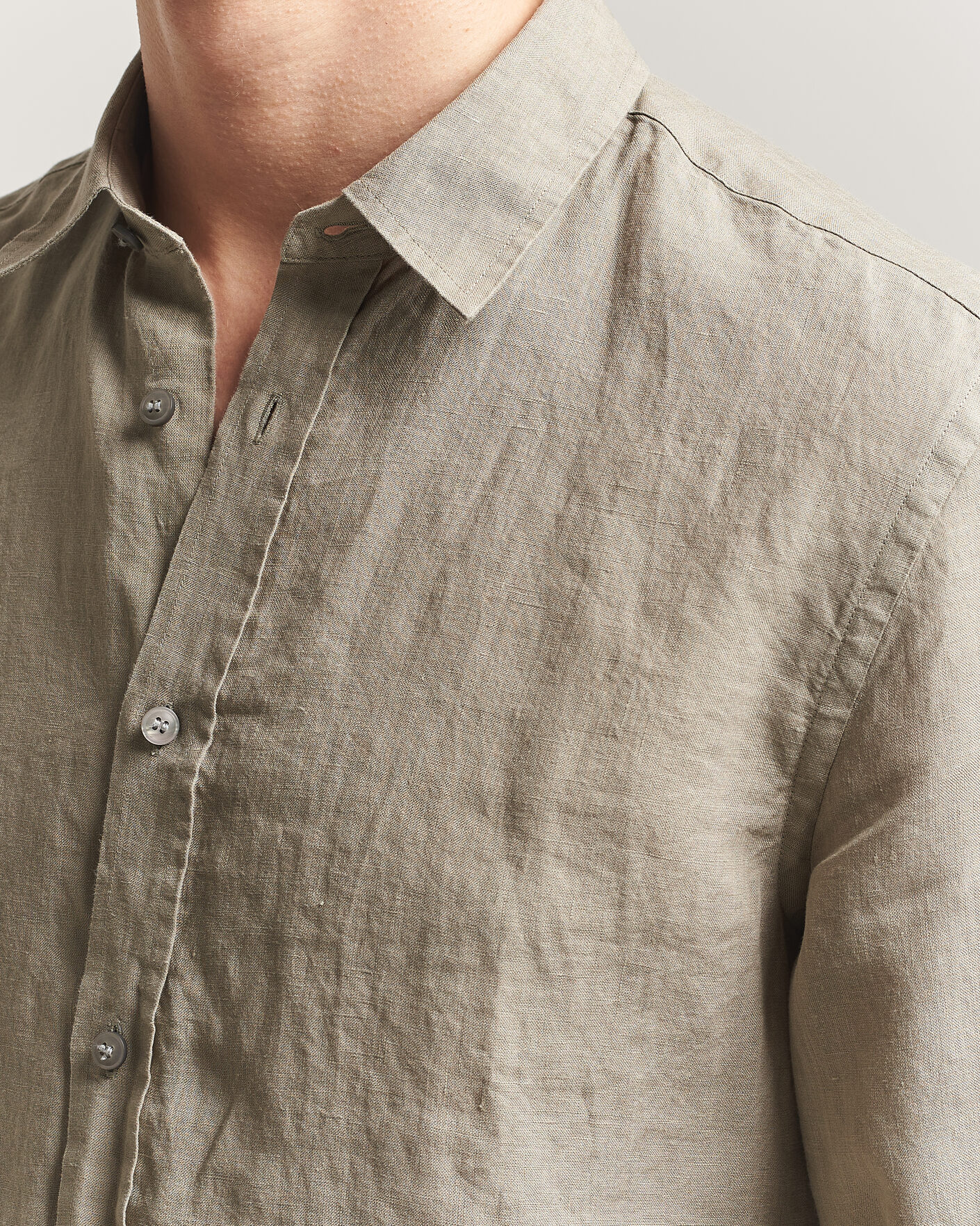 Herre | Skjorter | Tiger of Sweden | Spenser Linen Shirt Mole