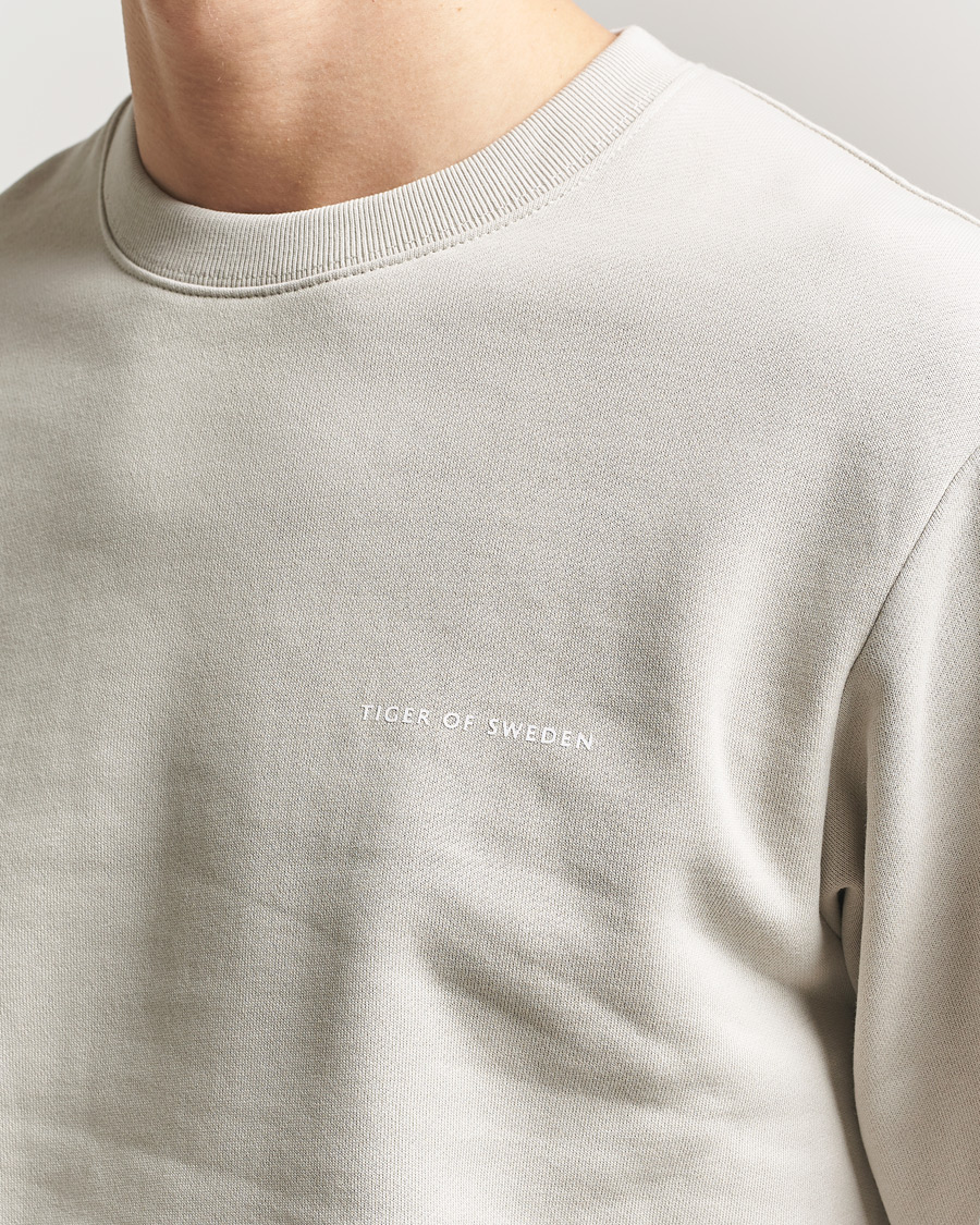Herre | Trøjer | Tiger of Sweden | Emerson Crew Neck Sweatshirt Seline Grey