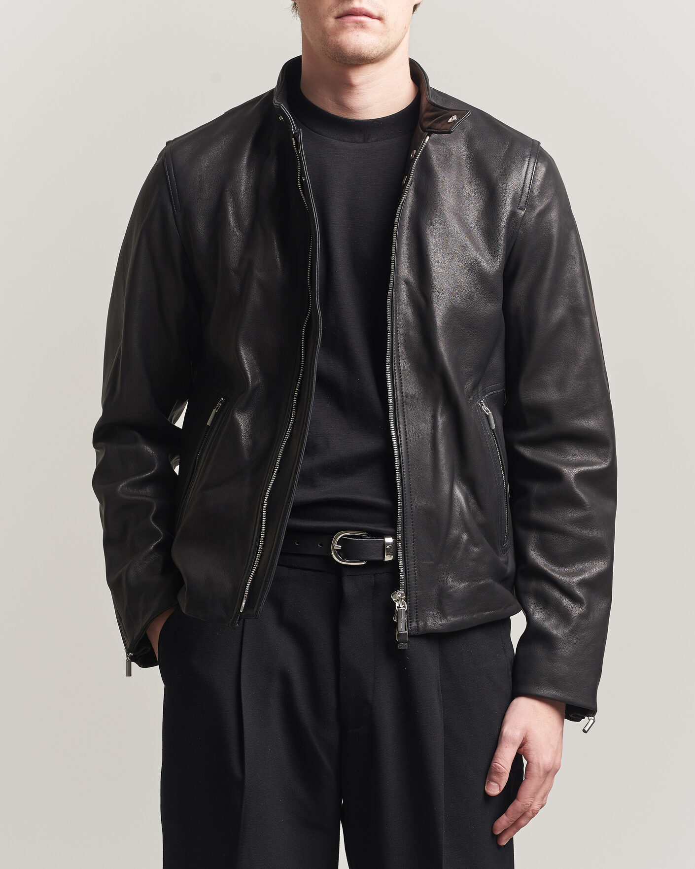 Herre | Jakker | Tiger of Sweden | Reier Leather Jacket Black