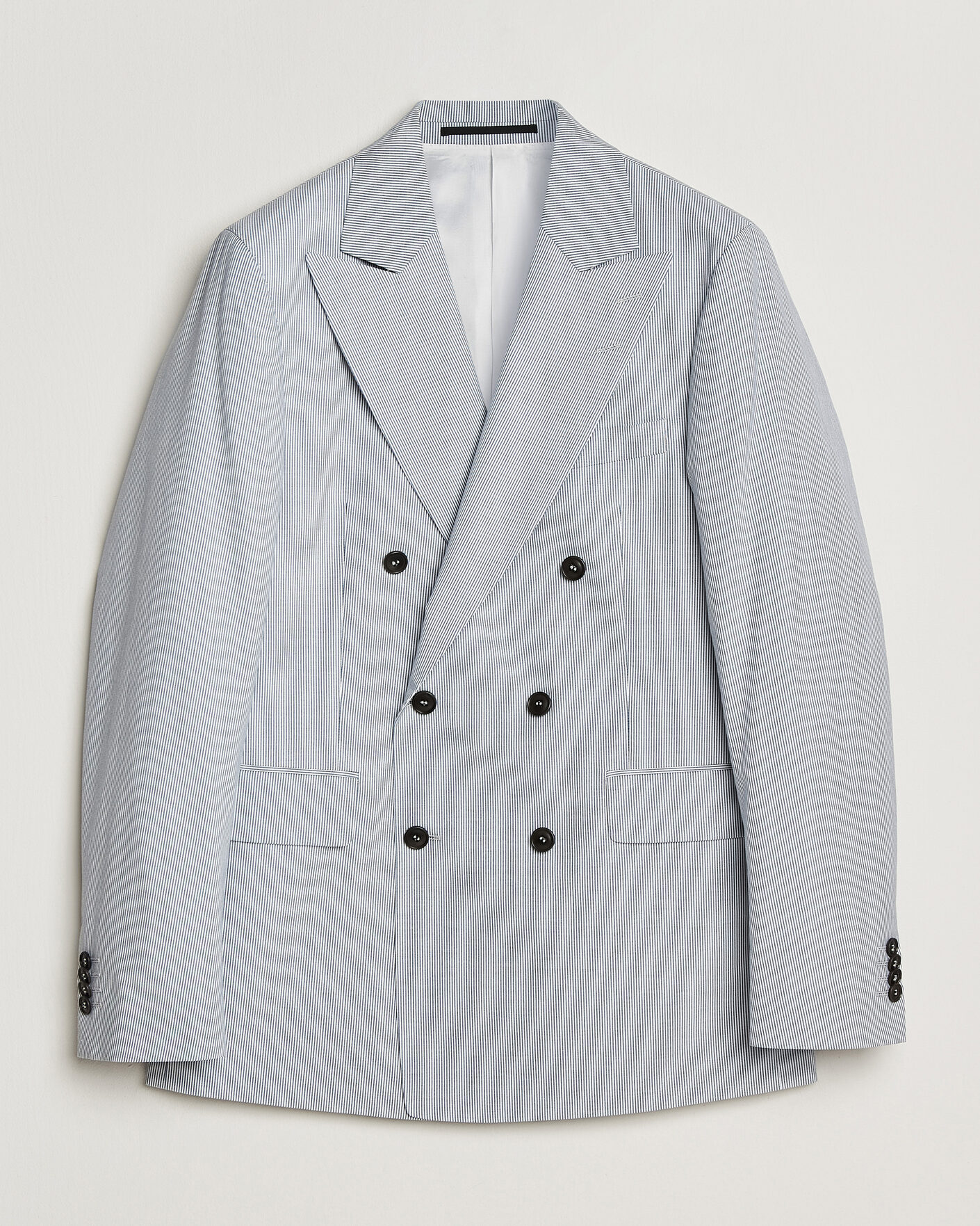 Herre | Blazere & jakker | Tiger of Sweden | Ease Cotton Double Breasted Blazer Thunder Blue