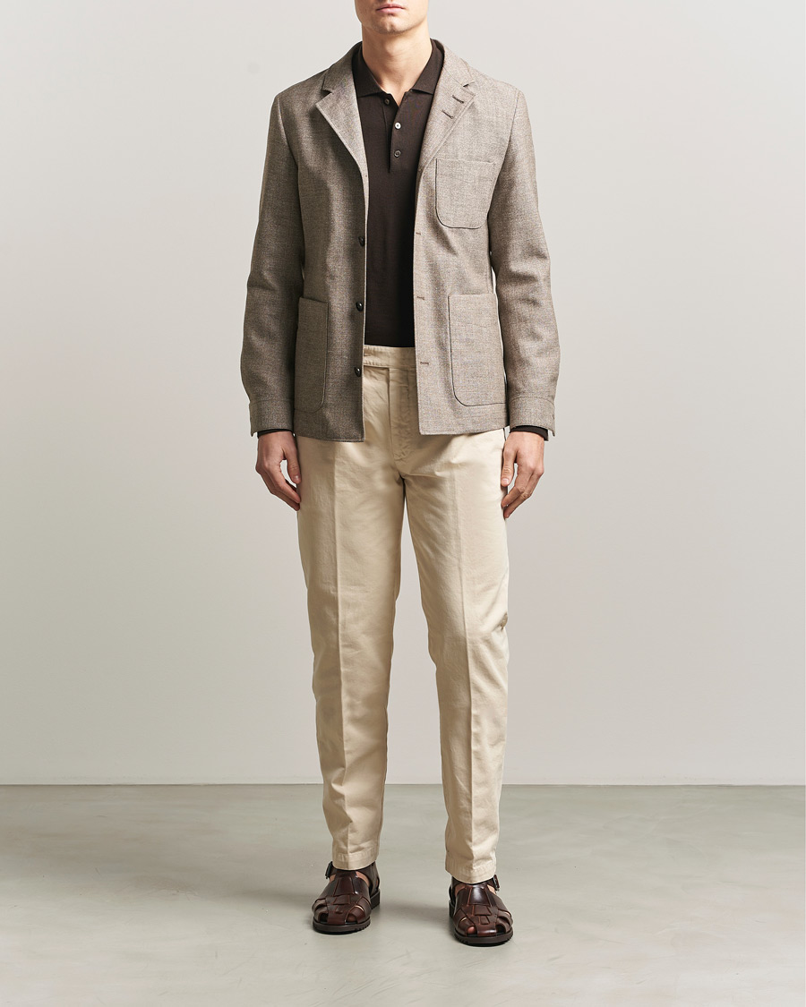 Herre | Blazere & jakker | Tiger of Sweden | Harrison Wool/Linen Blazer Sawgrass Brown