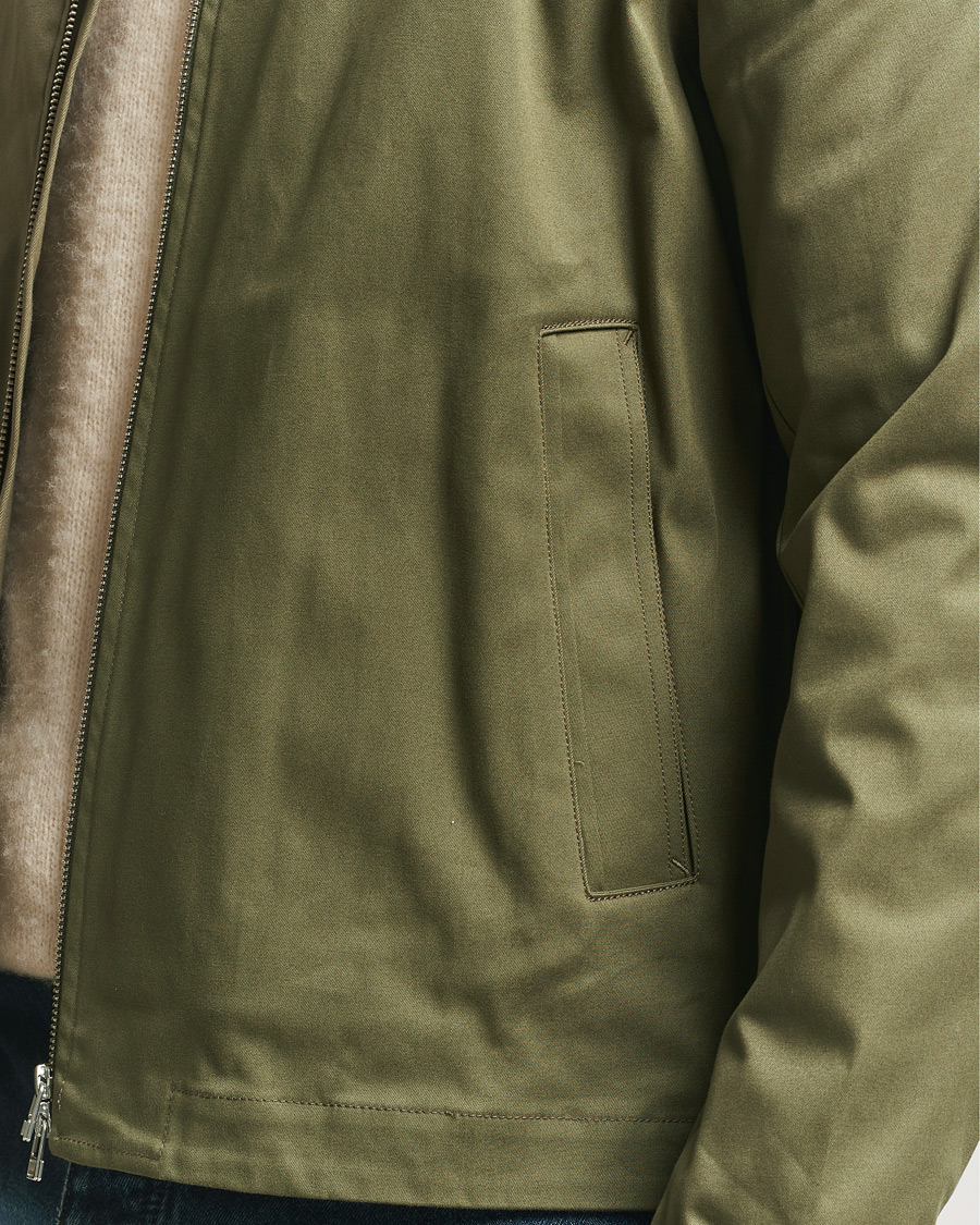 Herre | Skjorter | Tiger of Sweden | Barnaby Cotton Overshirt Kalamata Green