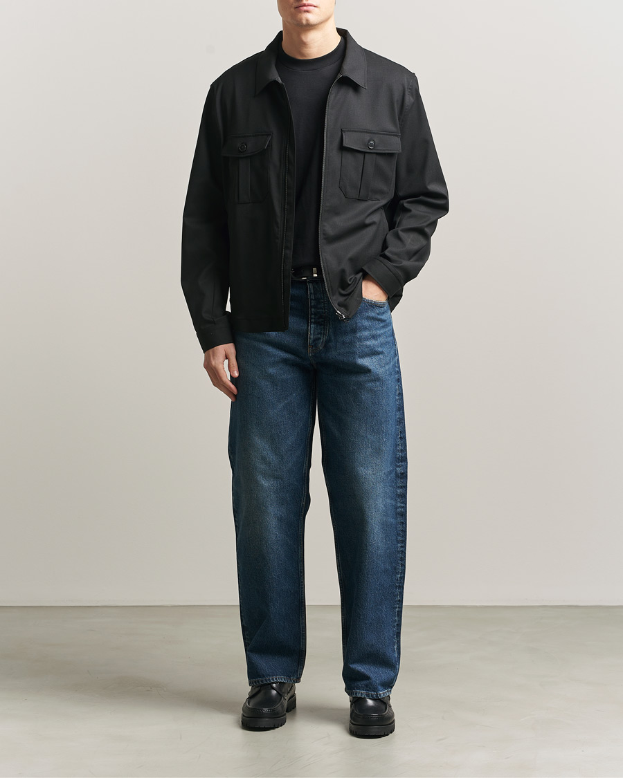 Herre | Skjorter | Tiger of Sweden | Barnaby Technical Overshirt Black