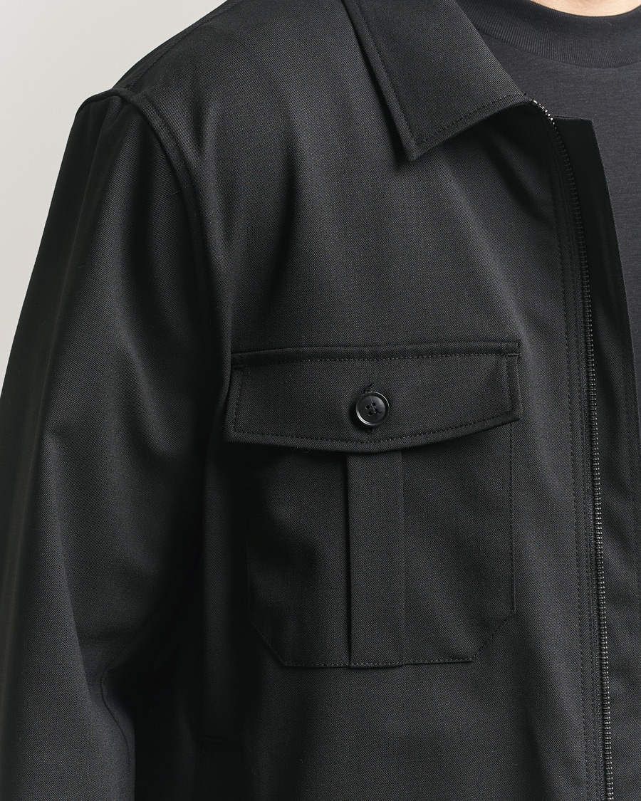 Herre | Skjorter | Tiger of Sweden | Barnaby Technical Overshirt Black