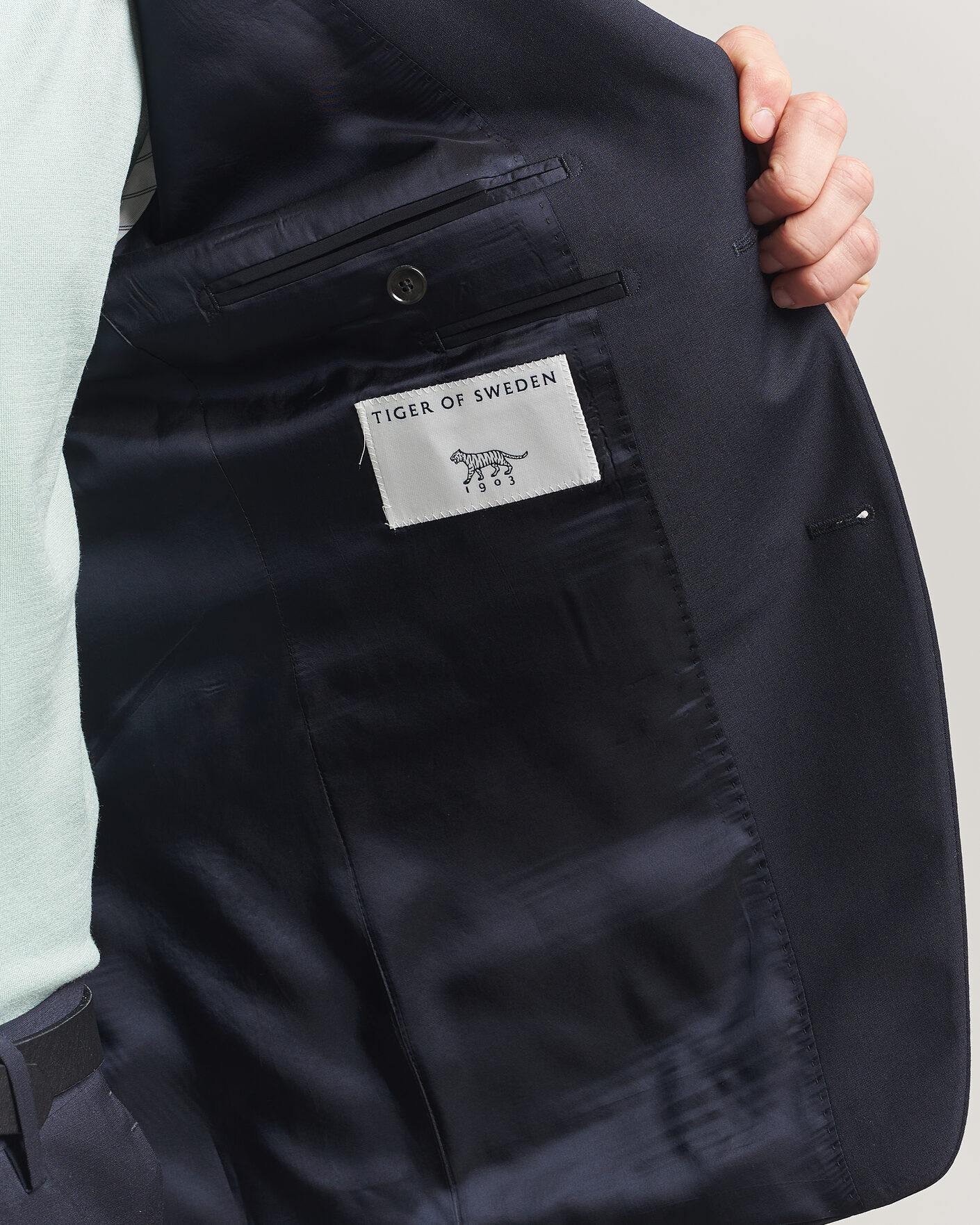 Herre | Blazere & jakker | Tiger of Sweden | Jamie Wool Travel Suit Blazer Dark Ink