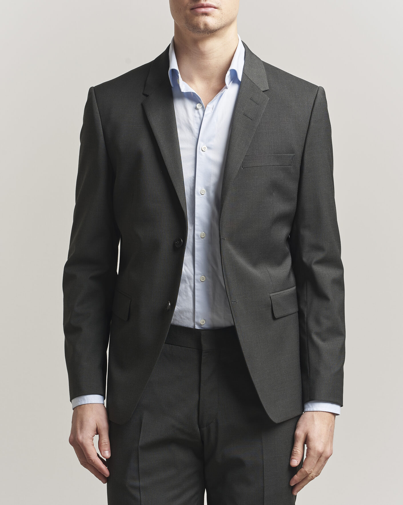 Herre | Blazere & jakker | Tiger of Sweden | Jamie Wool Travel Suit Blazer Olive Extreme