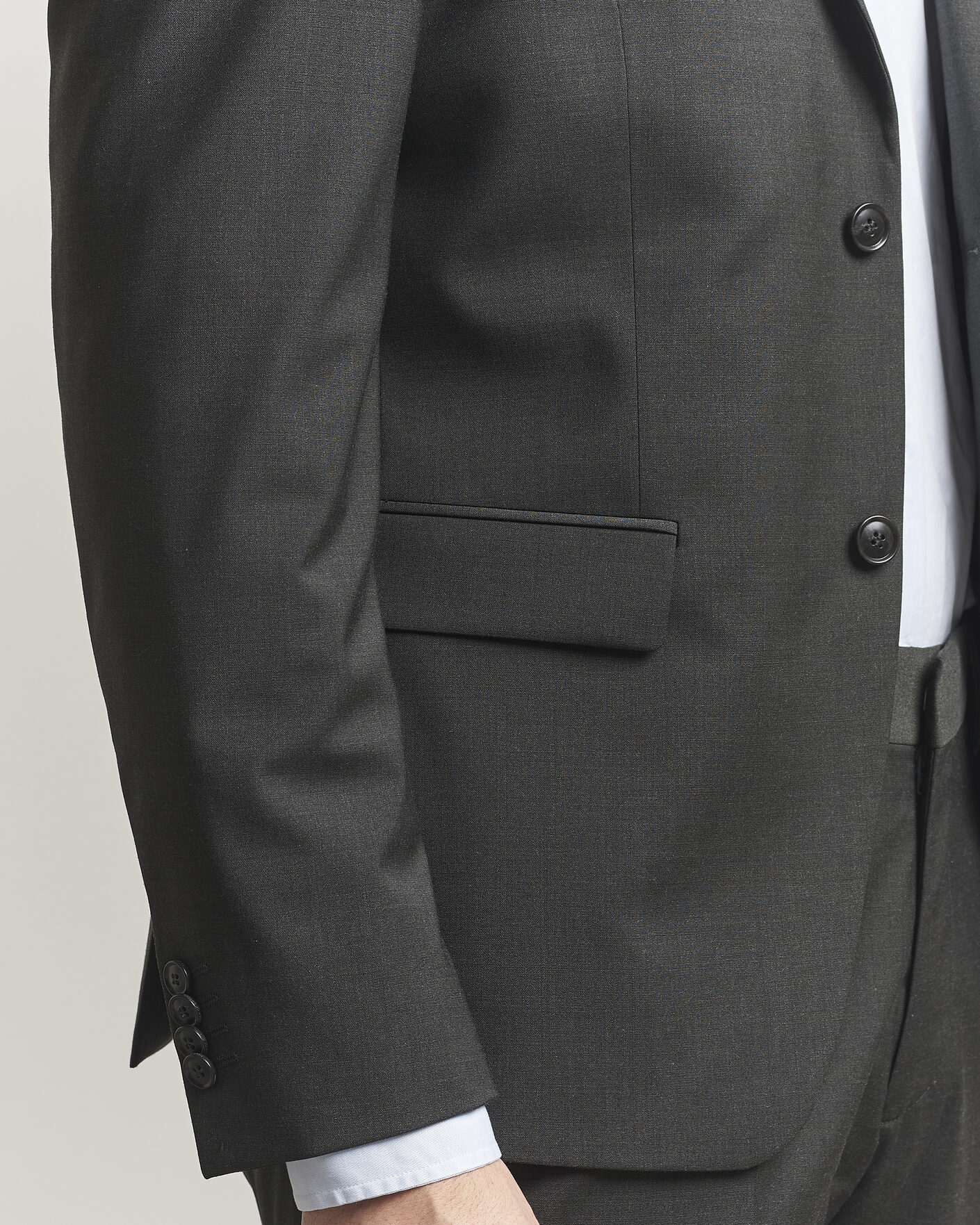 Herre | Blazere & jakker | Tiger of Sweden | Jamie Wool Travel Suit Blazer Olive Extreme