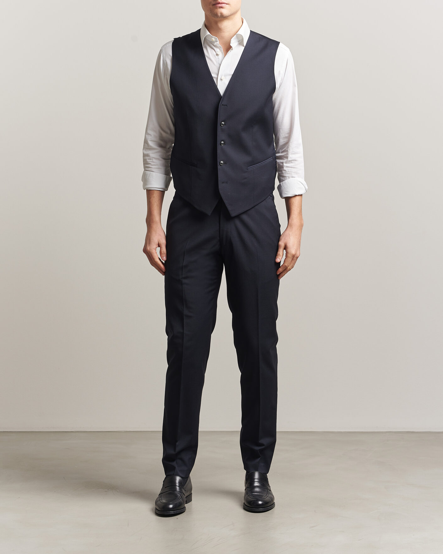 Herre | Veste | Tiger of Sweden | Winston Wool Travel Waistcoat Dark Ink