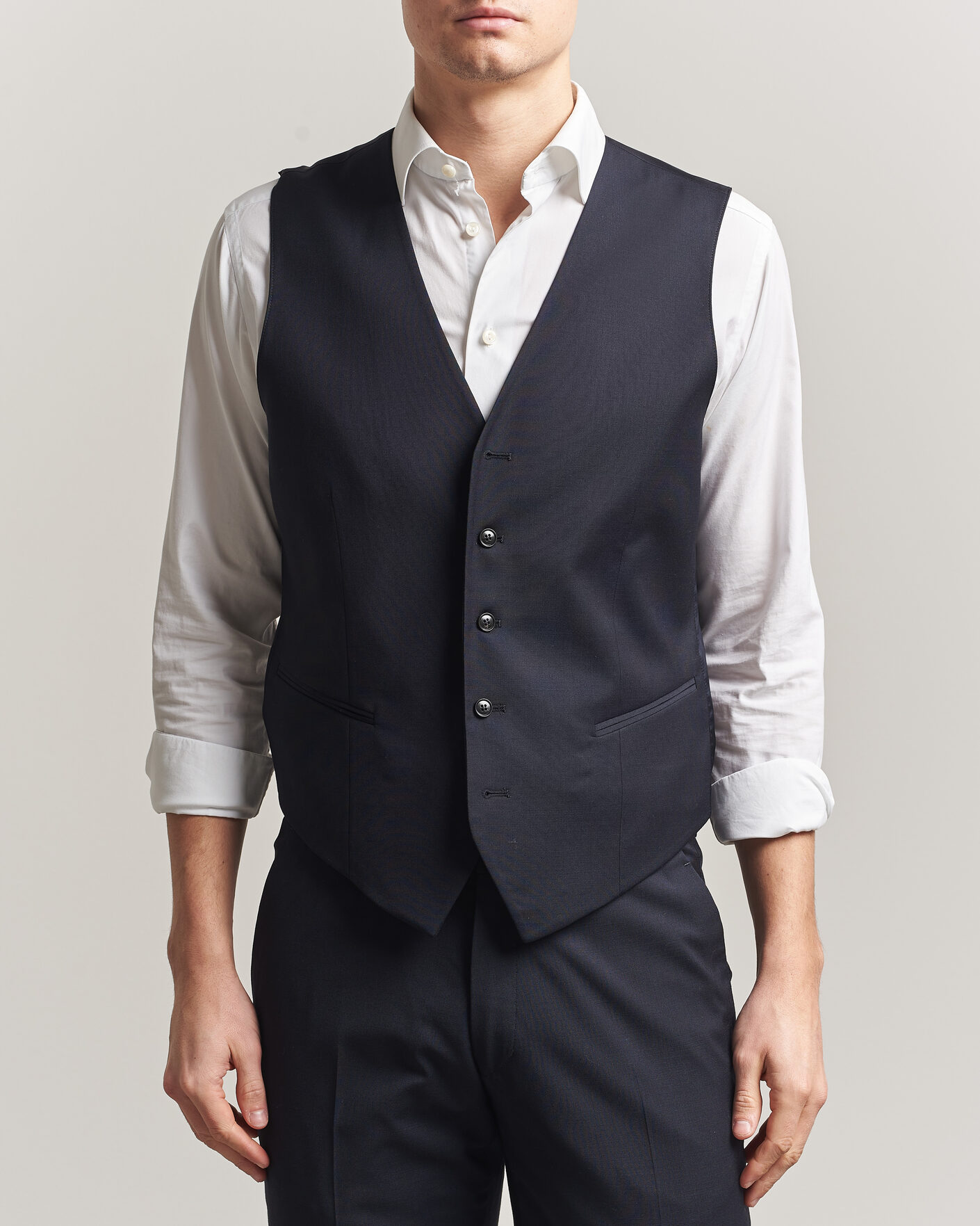 Herre | Veste | Tiger of Sweden | Winston Wool Travel Waistcoat Dark Ink
